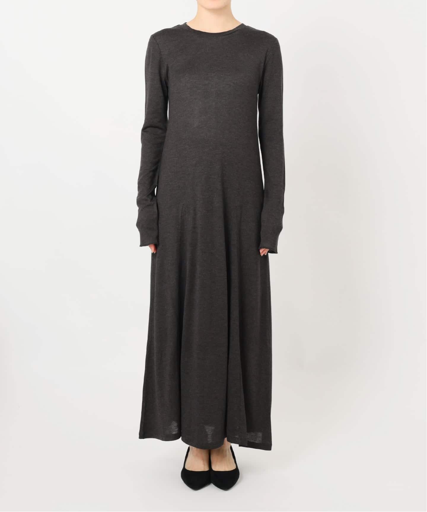 SLOBE IENA ウール混ジャージーフレアワンピース ウール混ジャージーフレアワンピース（ワンピース）｜SLOBE IENA