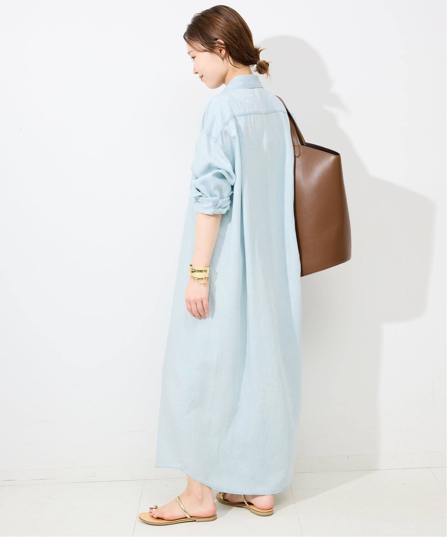 デニムライクシャツワンピース（ワンピース）｜SLOBE IENA（スローブ
