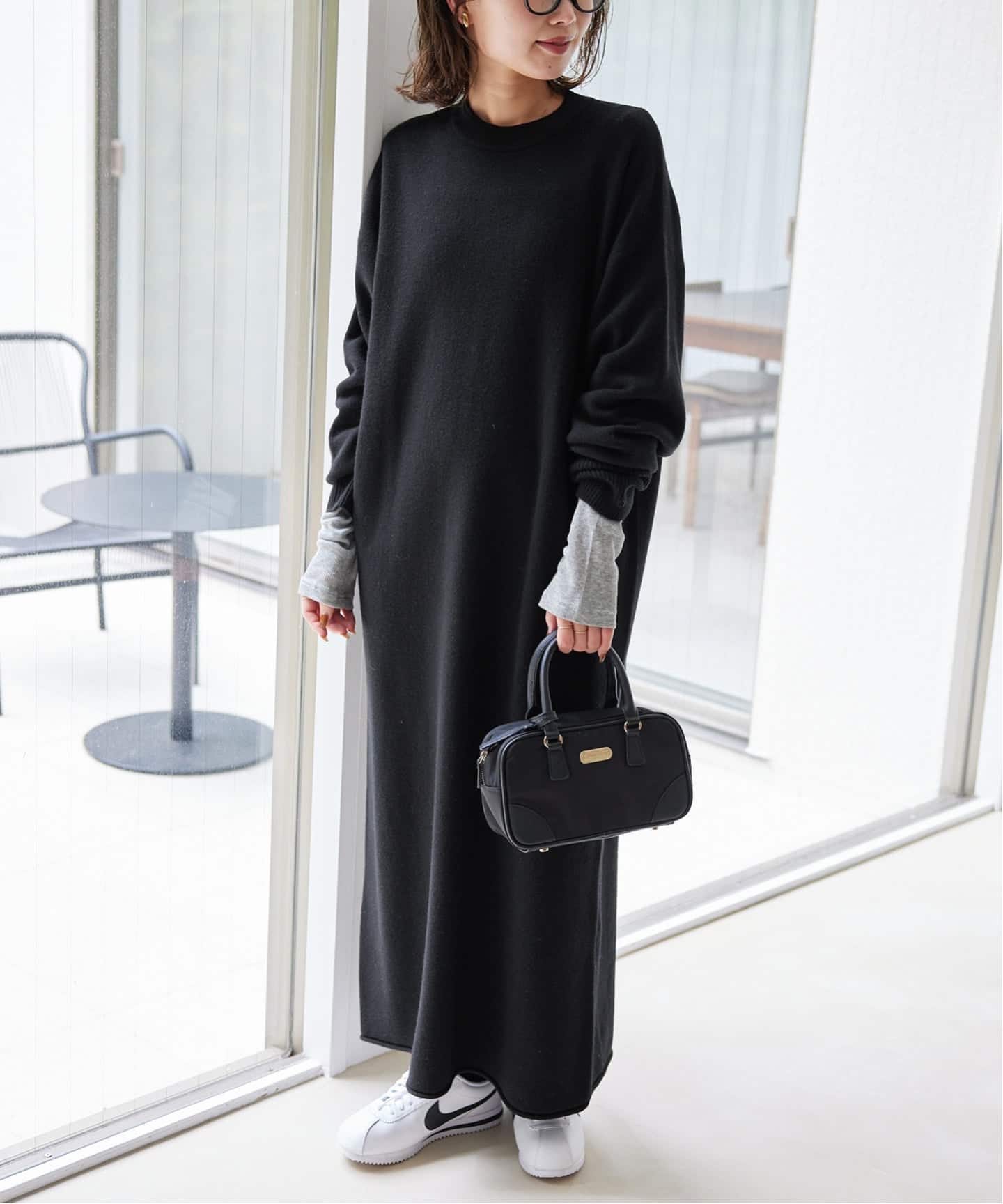 WEB限定/追加》ウォッシャブルスムース ニットワンピース（ニット