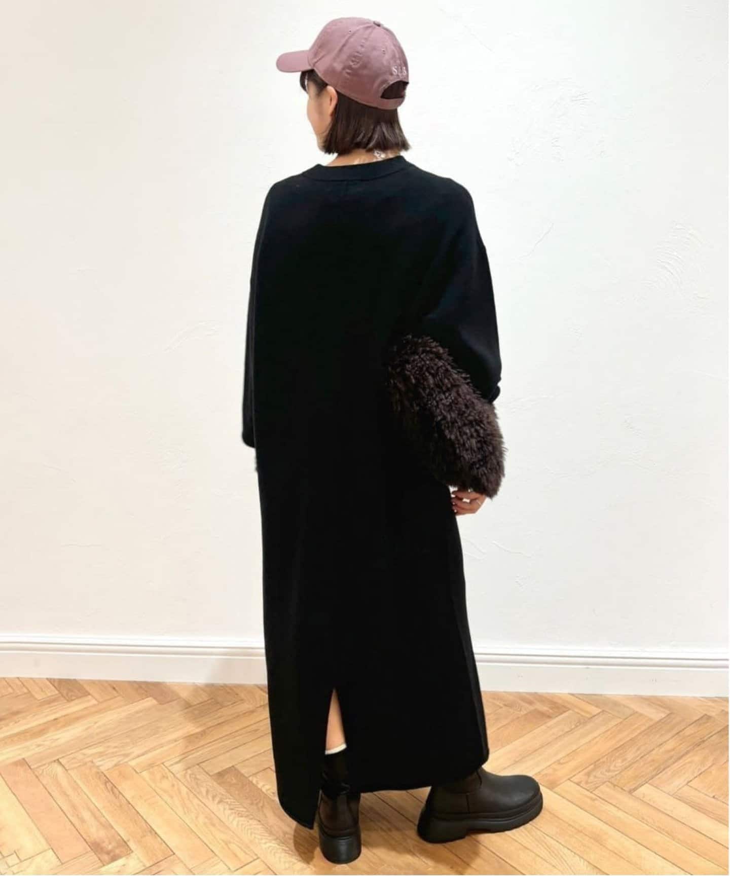 WEB限定/追加》ウォッシャブルスムース ニットワンピース（ニット