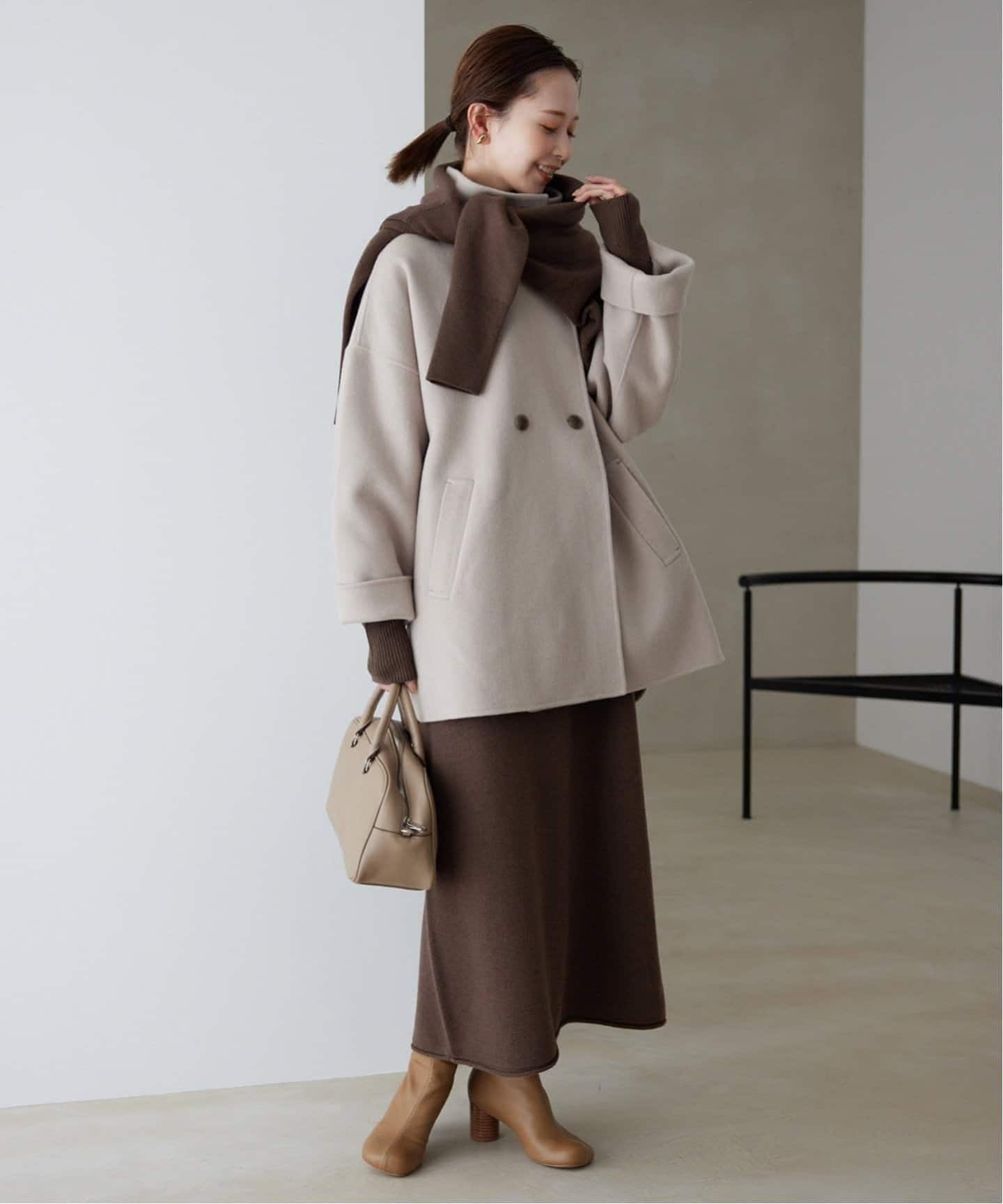 WEB限定/追加》ウォッシャブルスムース ニットワンピース（ニット