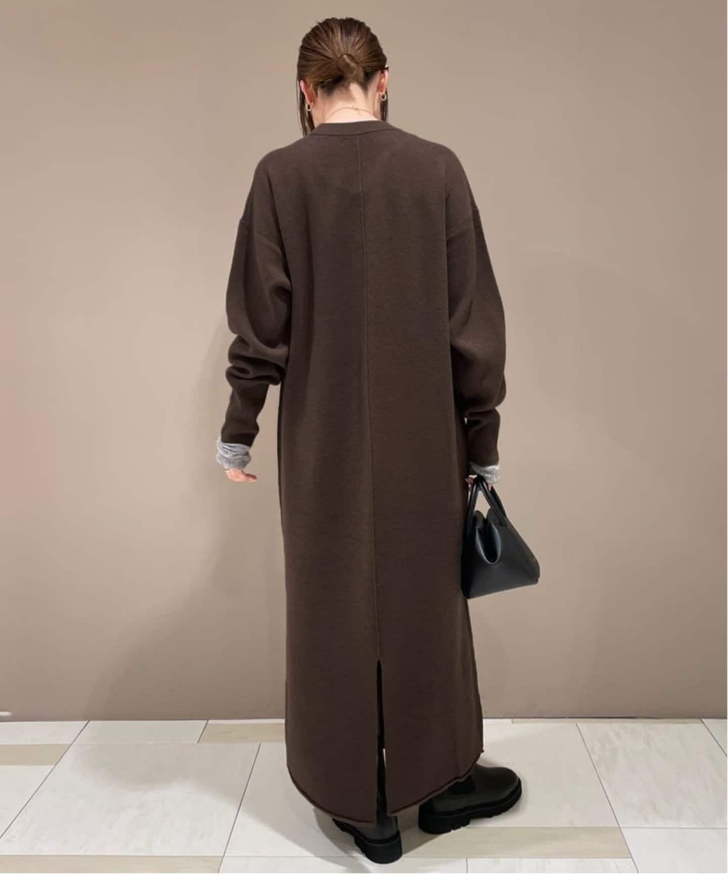 WEB限定/追加》ウォッシャブルスムース ニットワンピース（ニット