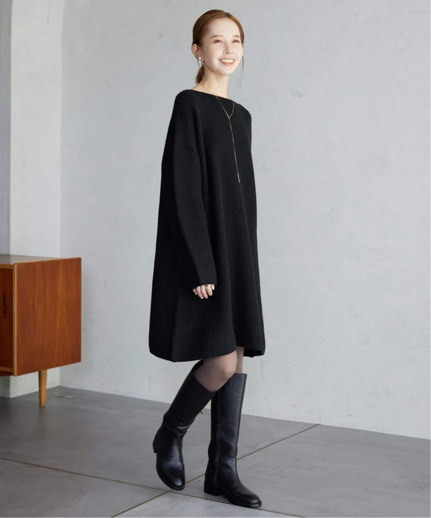 WEB限定/追加》ファインウールニットミニワンピース（ワンピース