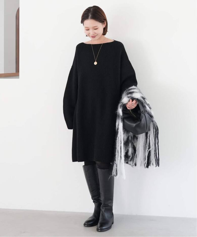 WEB限定/追加》ファインウールニットミニワンピース（ワンピース 