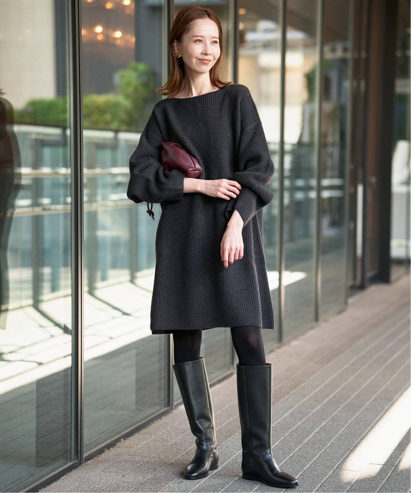 【新品】SLOBE IENAファインウールニットミニワンピース 追加4》ファインウールニットミニワンピース | スローブ イエナ