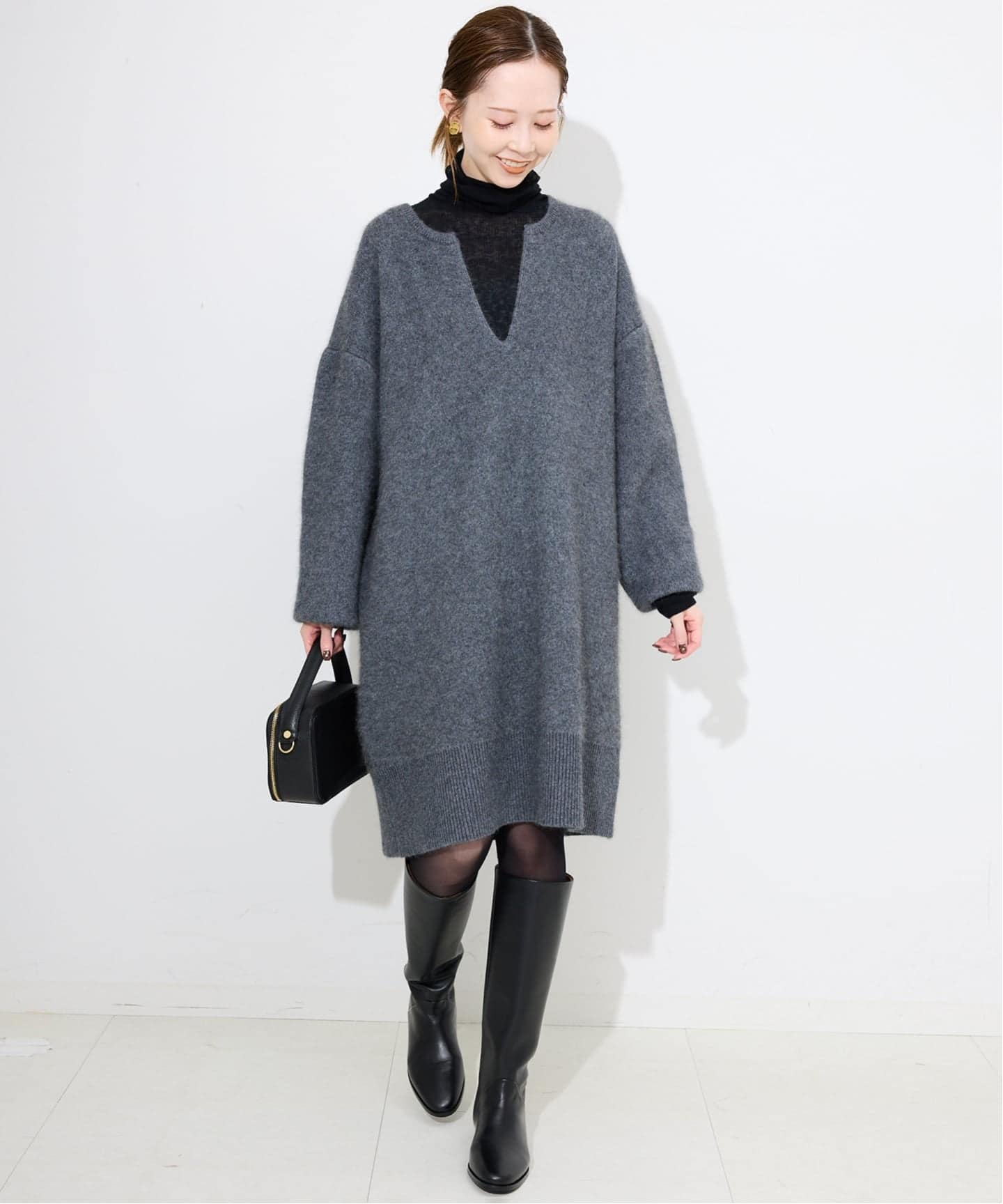【SLOBE IENA】ファインウールニットミニワンピース SLOBE IENA（スローブイエナ）の「《WEB限定/追加》ファイン