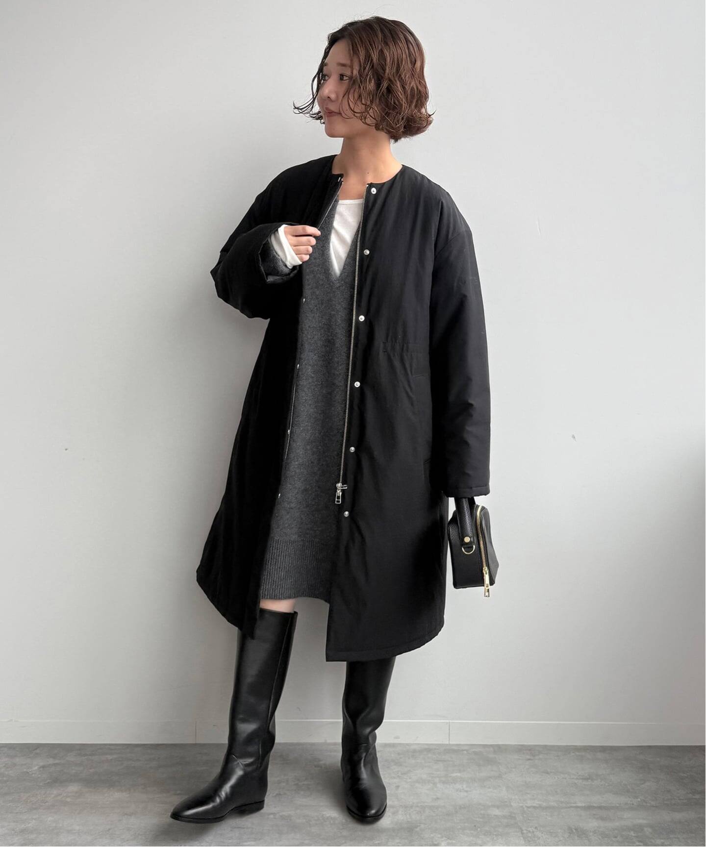 SLOBE IENA　スローブイエナ　ファインウールニット　ミニワンピース 追加予約》ウォッシャブルファーリーミニワンピース（ニット