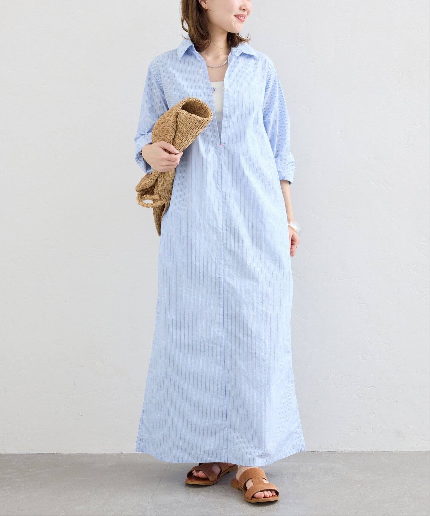 パジャマストライプスキッパーワンピース（ワンピース）｜SLOBE IENA  