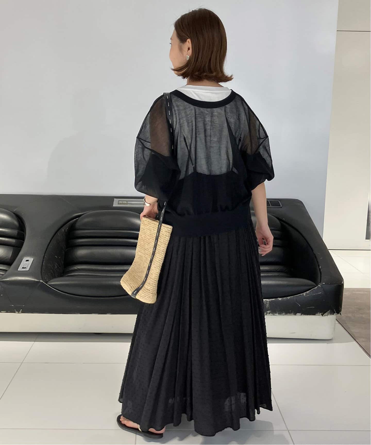 2枚セット/一部カラーWEB・店舗限定》エアリーギャザーキャミ