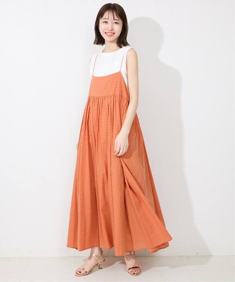 2枚セット/一部カラーWEB・店舗限定/予約》エアリーギャザーキャミ 