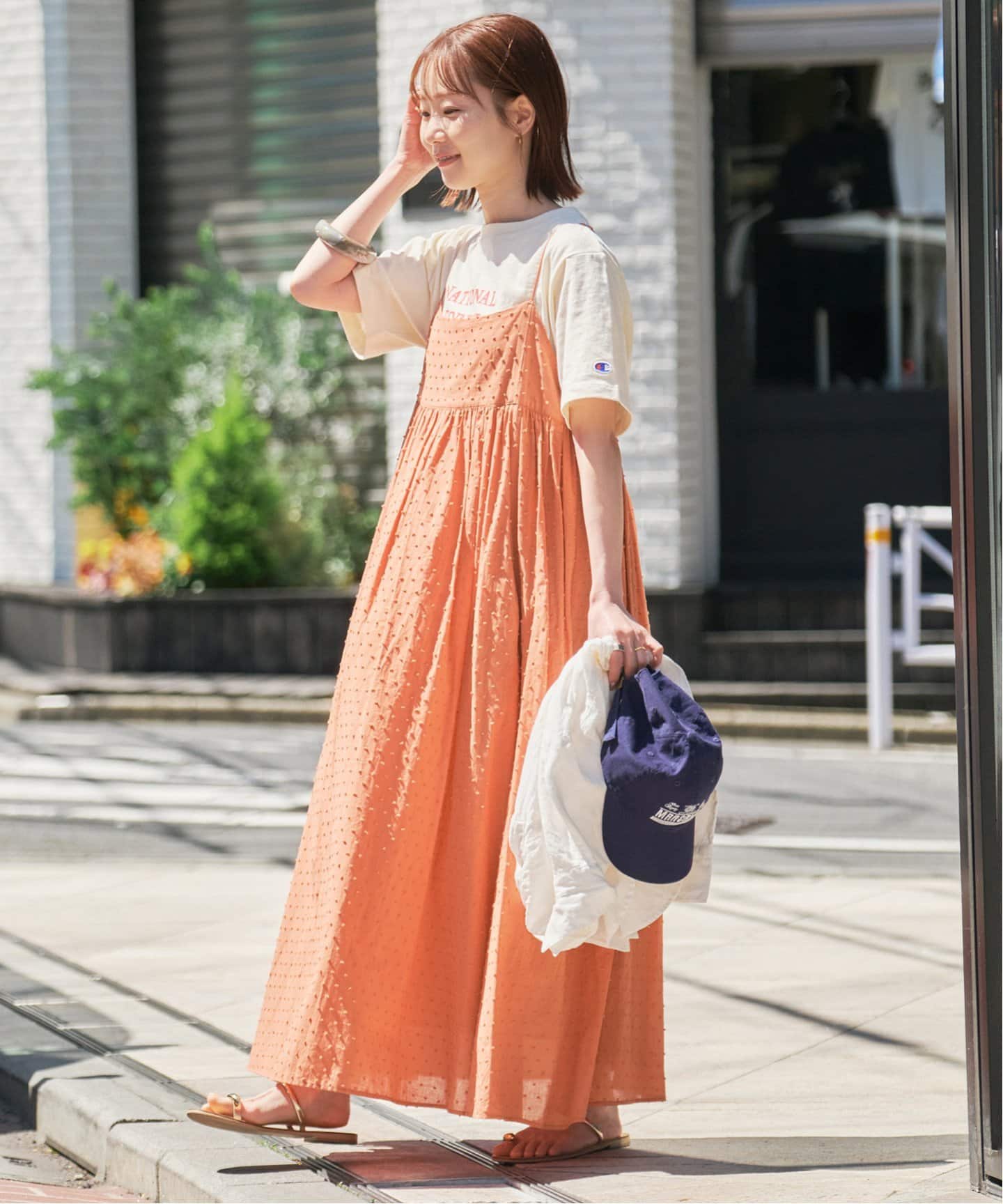 2枚セット/一部カラーWEB・店舗限定》エアリーギャザーキャミ