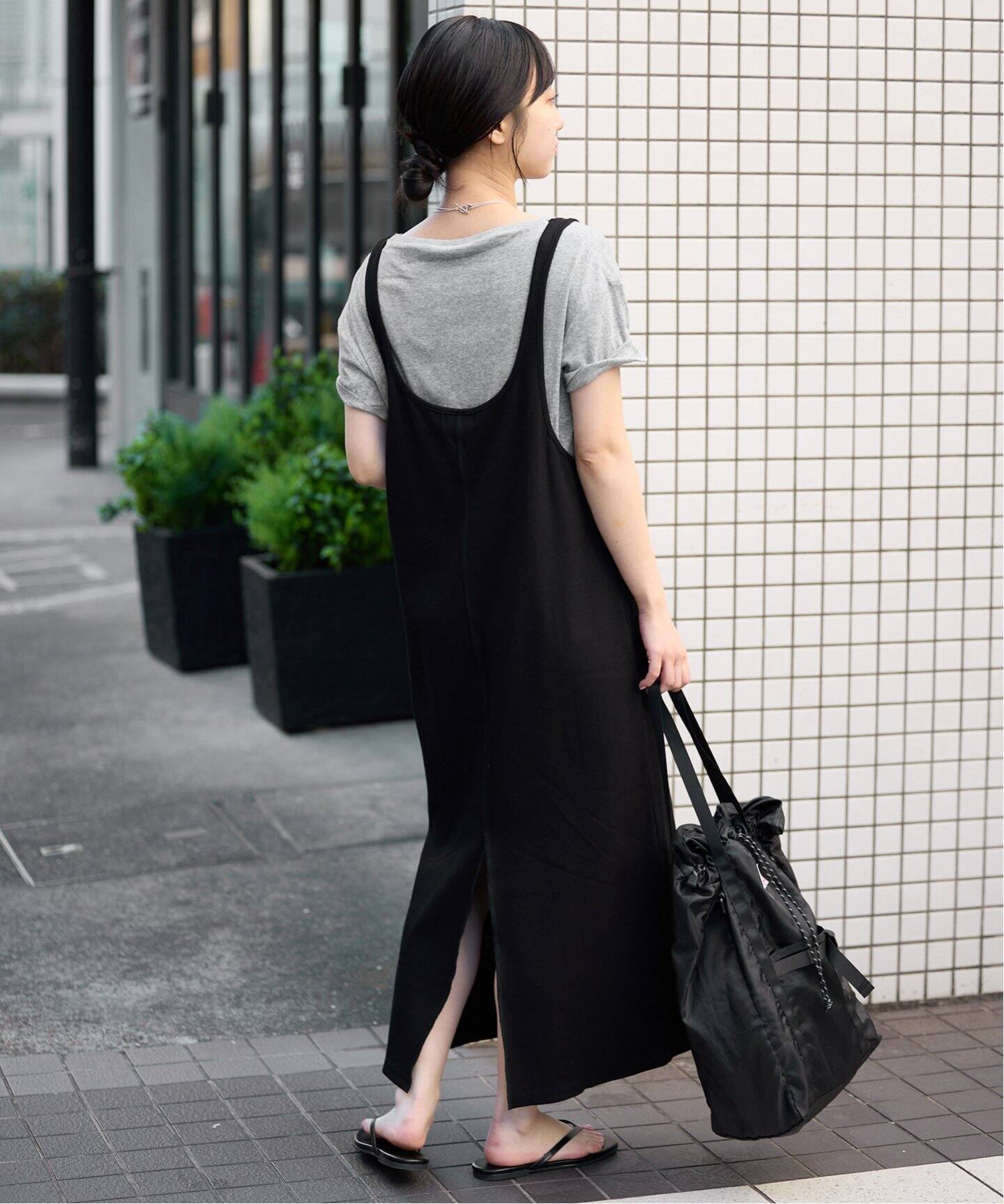 スローブイエナ　ジャンパースカート×Tシャツセット　新品 2枚セット/ウォッシャブル》ジャージジャンパースカート×5分袖 T