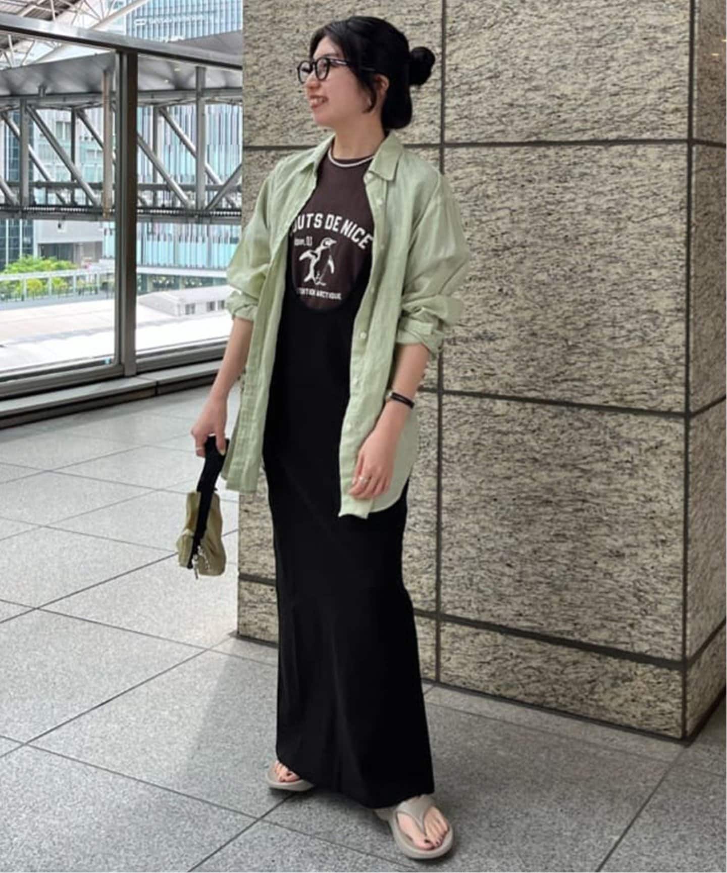2枚セット/ウォッシャブル》ジャージジャンパースカート×5分袖 Tシャツ
