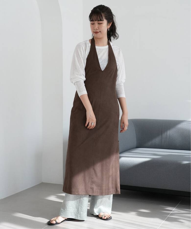 WEB/一部店舗限定》SAKOMIYAフェイクスウェードワンピース（ワンピース 