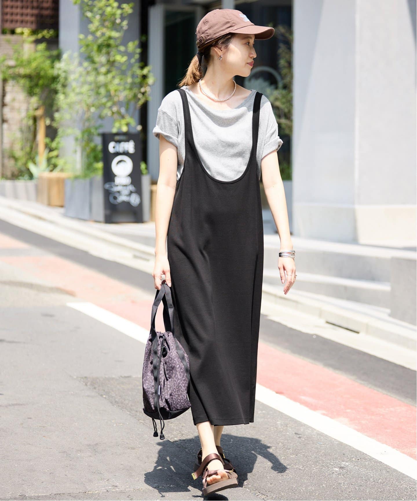 スローブイエナ　ジャンパースカート×Tシャツセット　新品 WEB限定/追加》ジャージジャンパースカート×5分袖 Tシャツセット