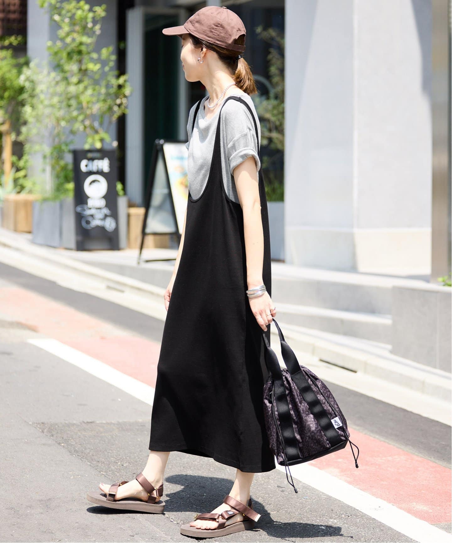 スローブイエナ　ジャンパースカート×Tシャツセット　新品 WEB限定/追加》ジャージジャンパースカート×5分袖 Tシャツセット