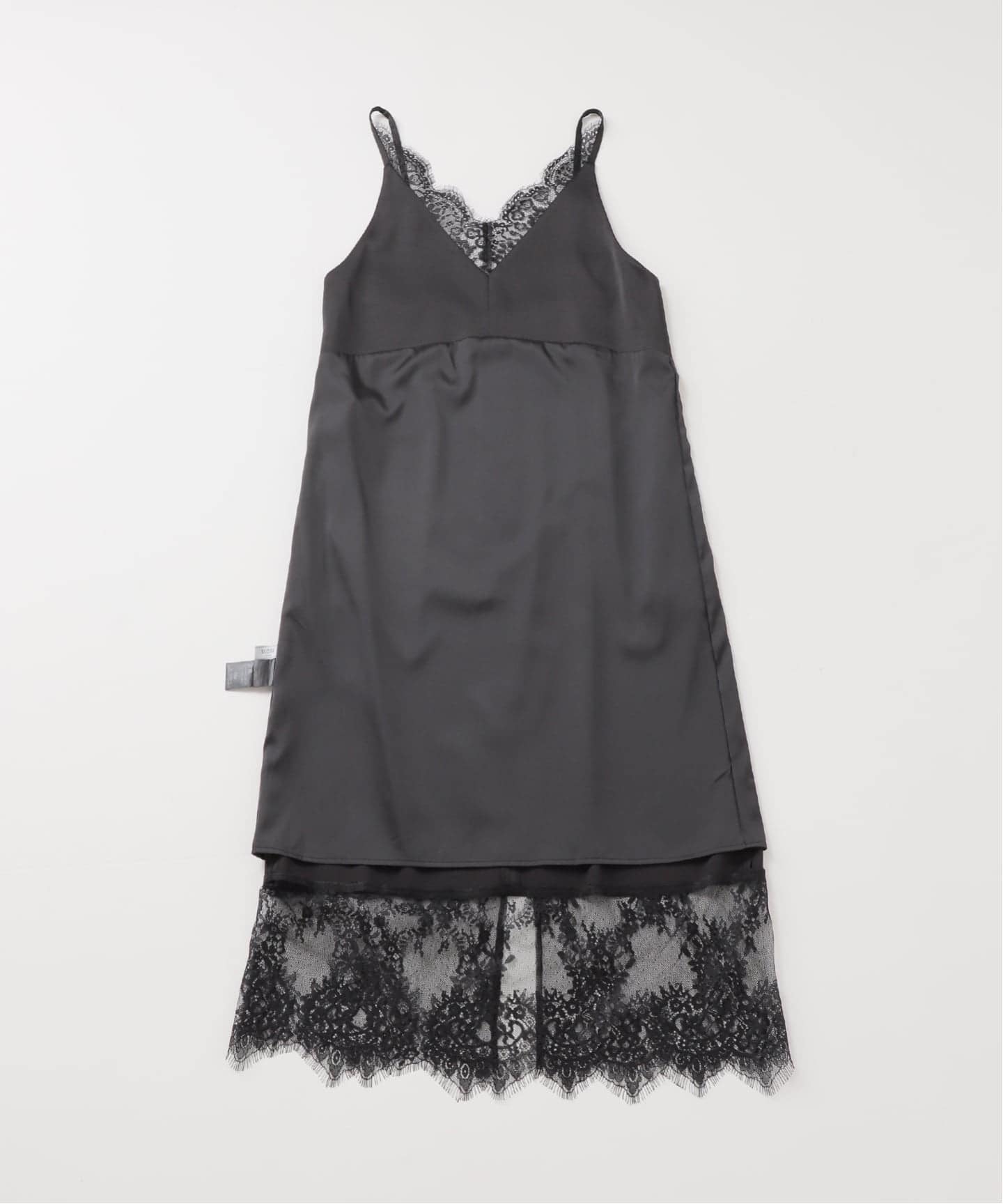 お買い物大好き♡SLOBE IENA アンティークサテンワンピース WEB限定/追加予約》レースサテンワンピース（ワンピース