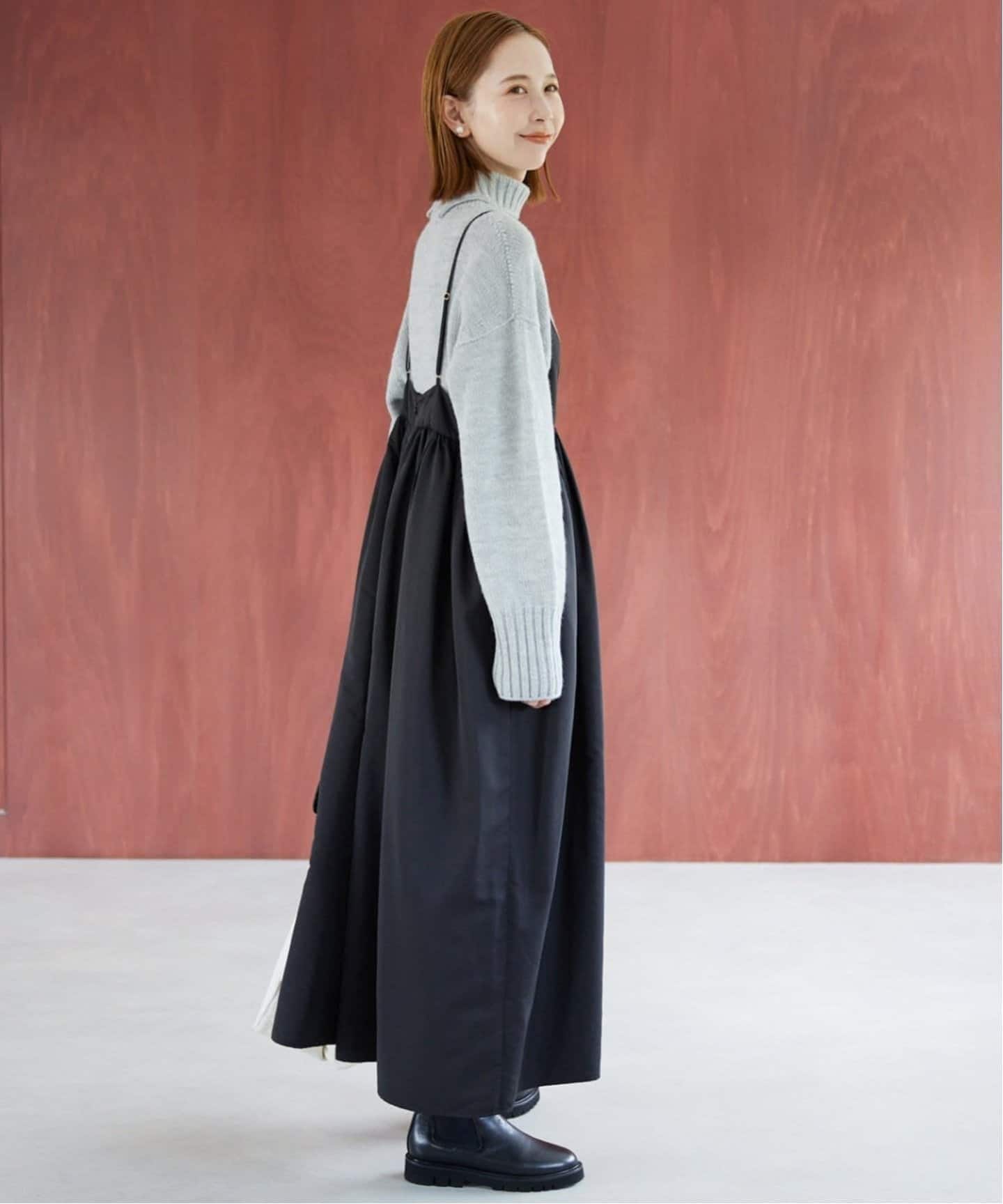 タフタギャザーキャミワンピース SLOBE IENA ワンピース 「WEB限定/追加」タフタギャザーキャミ