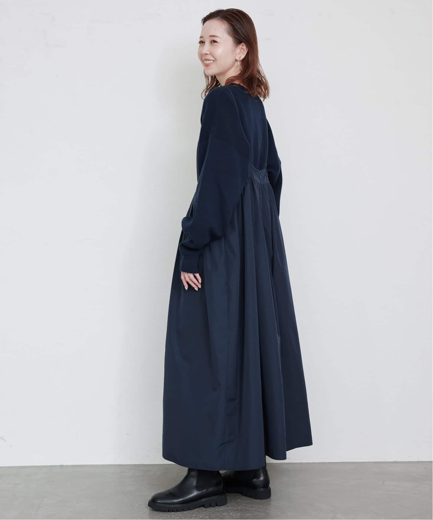 SLOBE IENA タフタギャザーキャミワンピース WEB限定/追加3予約》タフタギャザーキャミワンピース