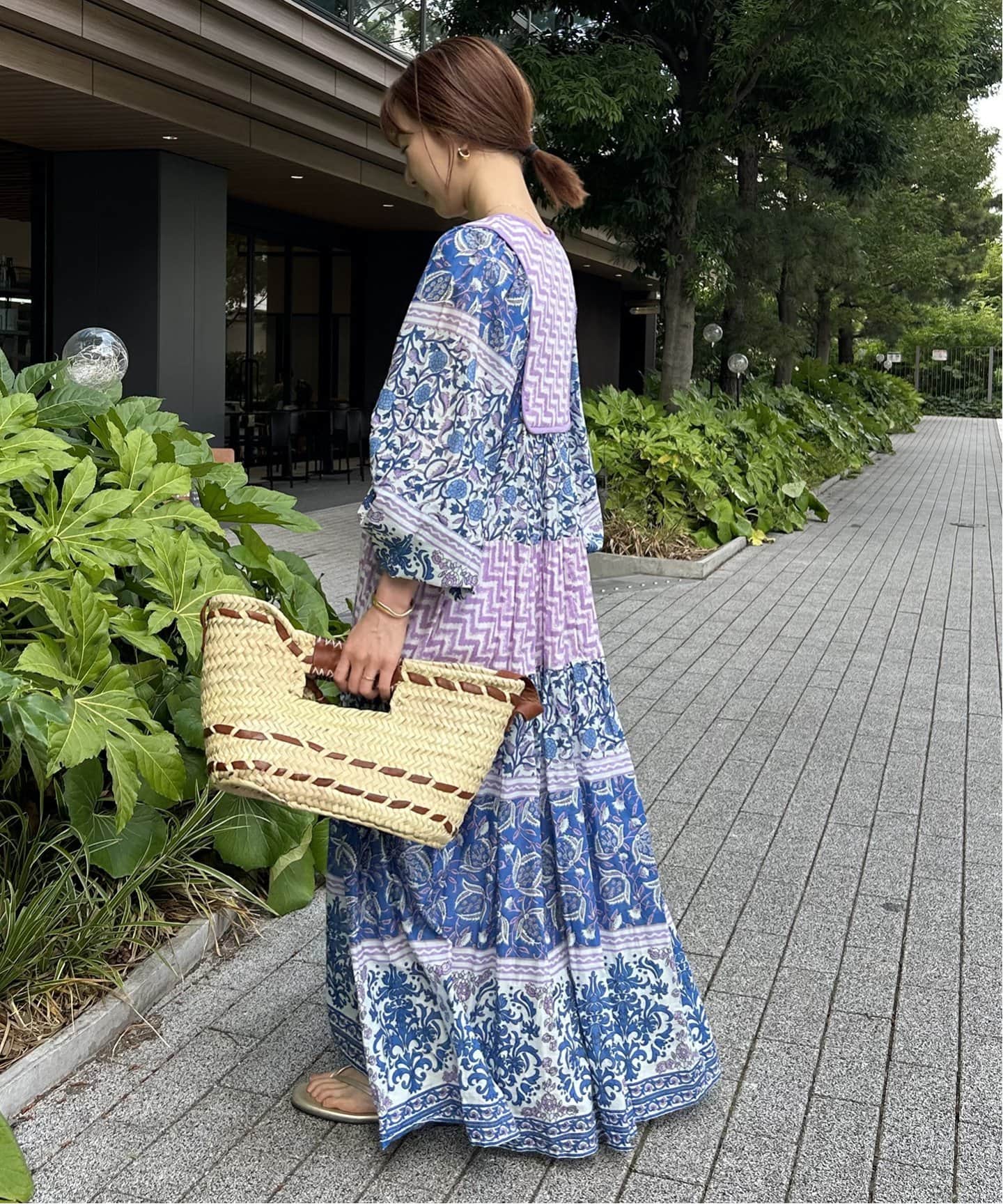 SLOBE IENA インドパネルティアードワンピース38サイズ　完売品　ピンク SLOBE IENA - SLOBE IENA インドパネルティアードワンピース