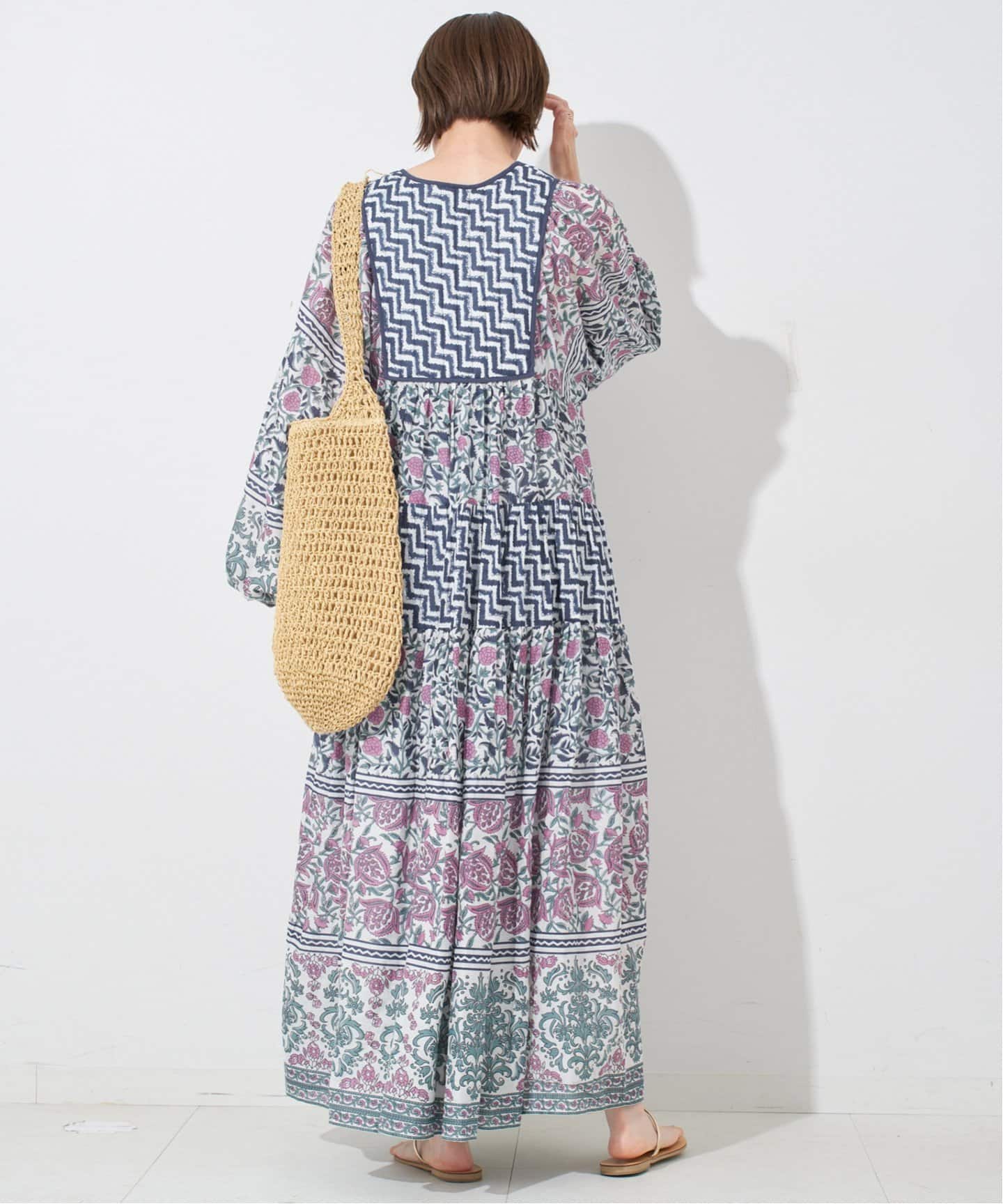 SLOBE IENA インドパネルティアードワンピース　【36サイズ】 SLOBE IENA｜インドパネルティアードワンピース | Rakuten