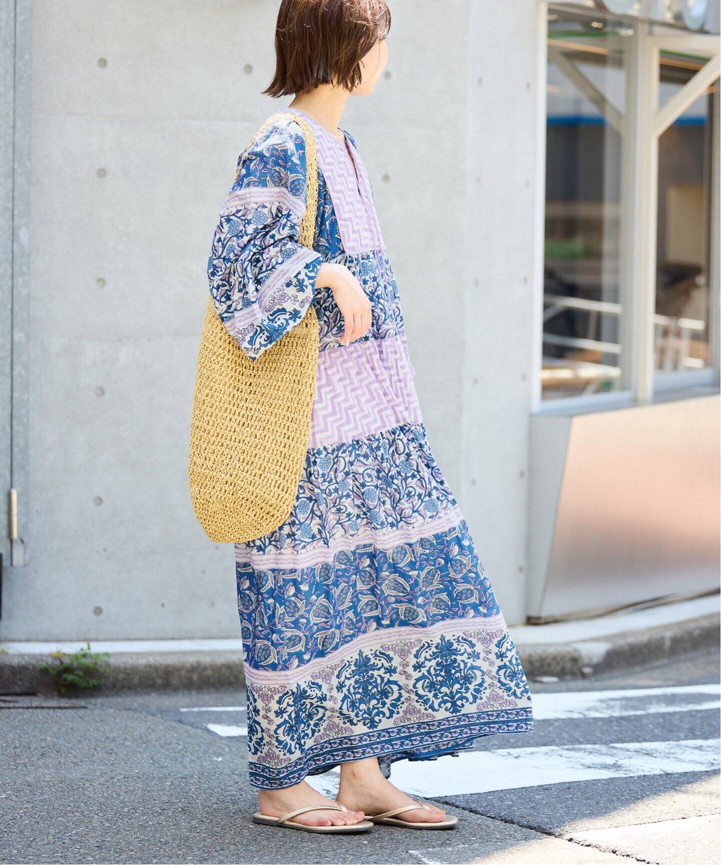 インドパネルティアードワンピース（ワンピース）｜SLOBE IENA 