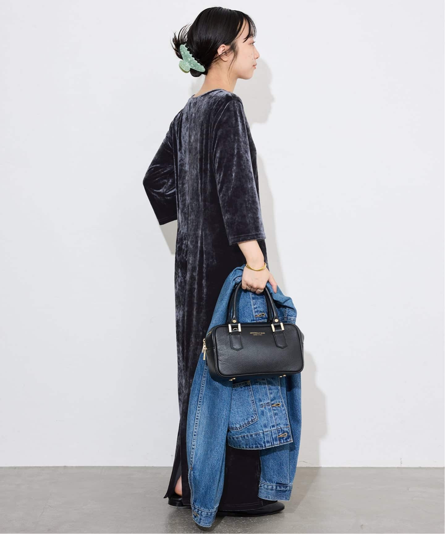 ベロアIラインワンピース（ワンピース）｜SLOBE IENA（スローブ イエナ