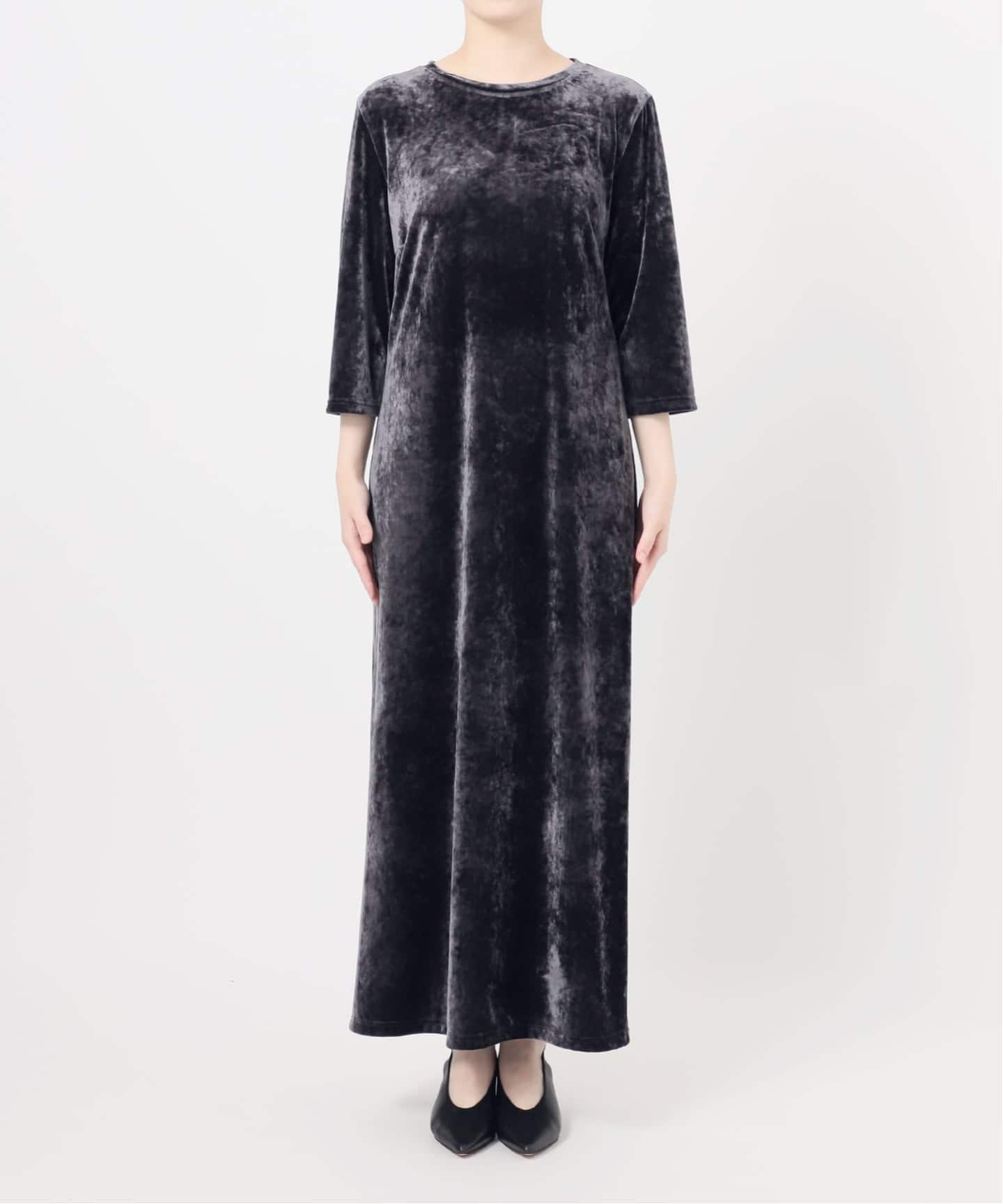 ベロアIラインワンピース（ワンピース）｜SLOBE IENA（スローブ イエナ