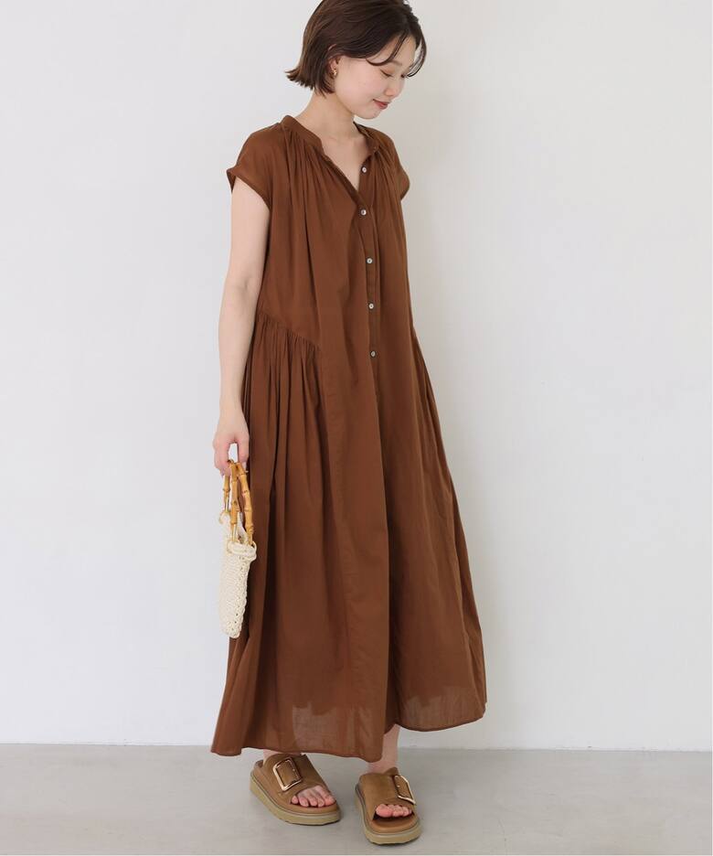 予約》コットンボイルサイドティアードワンピース（ワンピース  