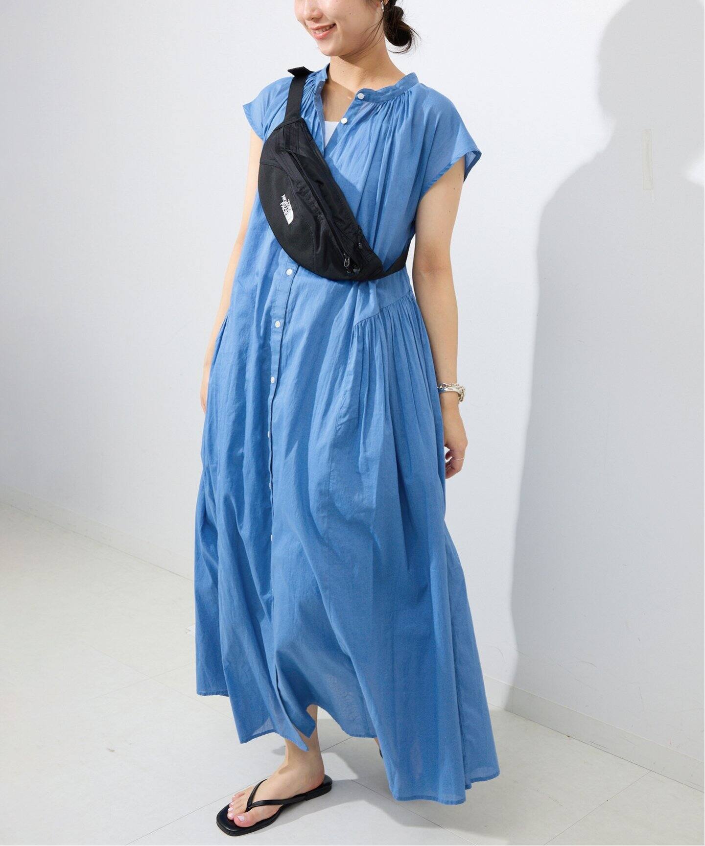 予約》コットンボイルサイドティアードワンピース（ワンピース  