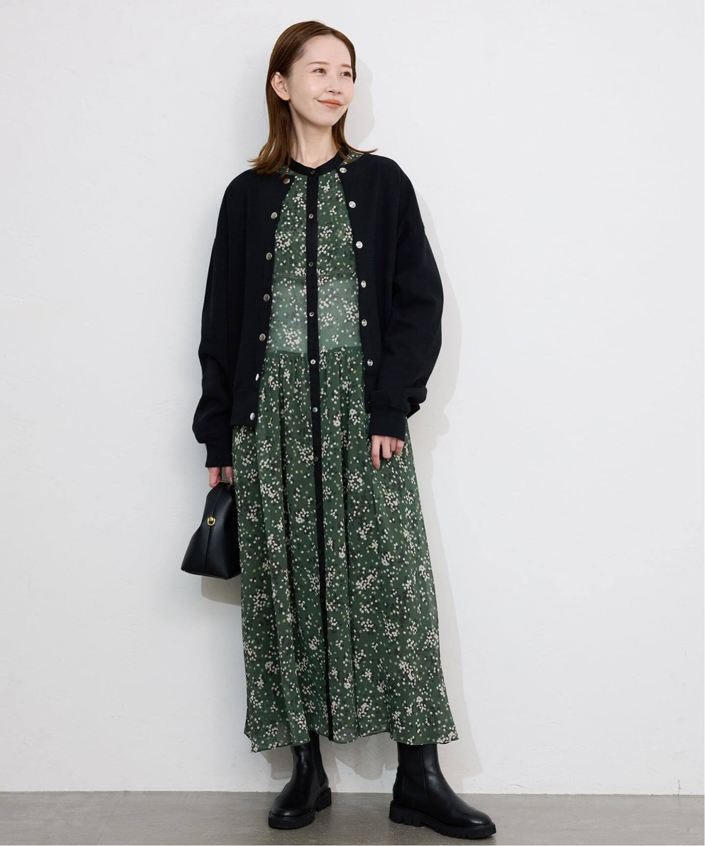 Bicolor Flower ワンピース（ワンピース）｜SLOBE IENA（スローブ