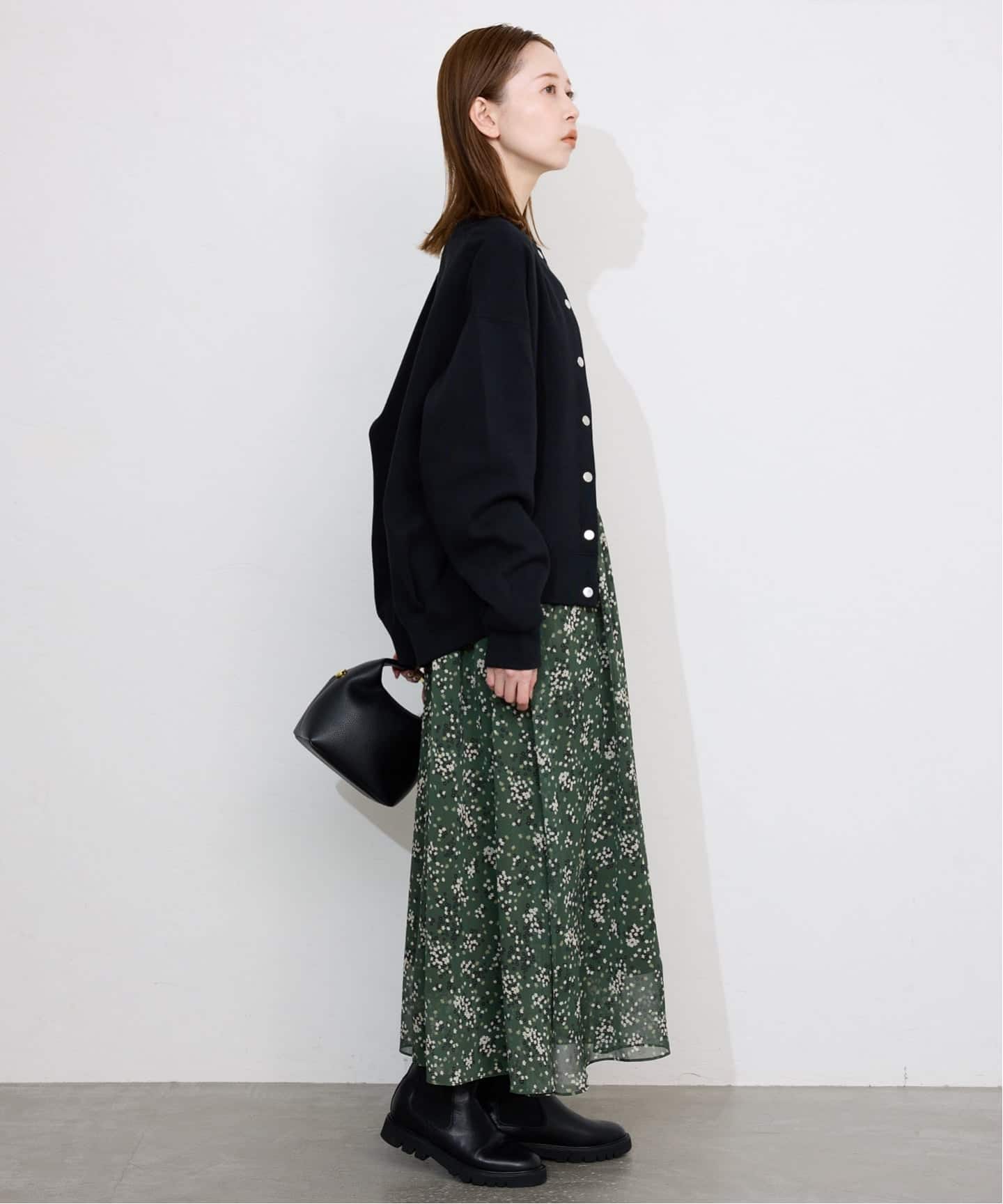 Bicolor Flower ワンピース（ワンピース）｜SLOBE IENA（スローブ