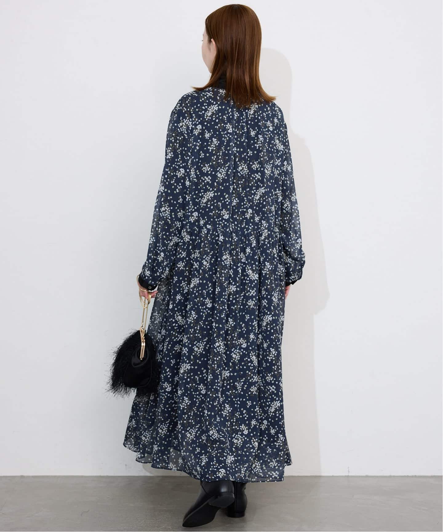 Bicolor Flower ワンピース（ワンピース）｜SLOBE IENA（スローブ