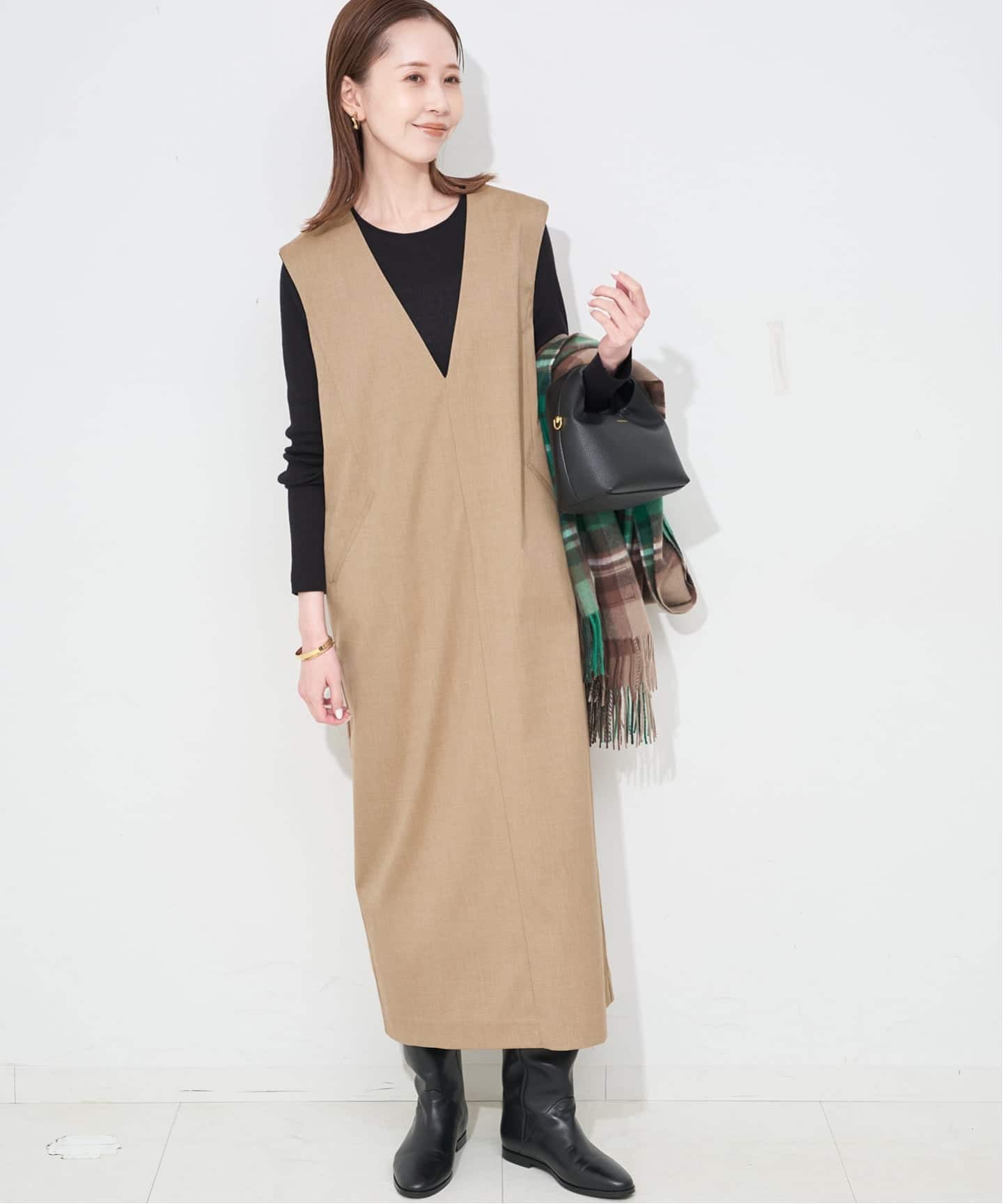 SLOBE IENA TR Vネックジャンパースカート TR Vネックジャンパースカート | スローブ イエナ(SLOBE IENA