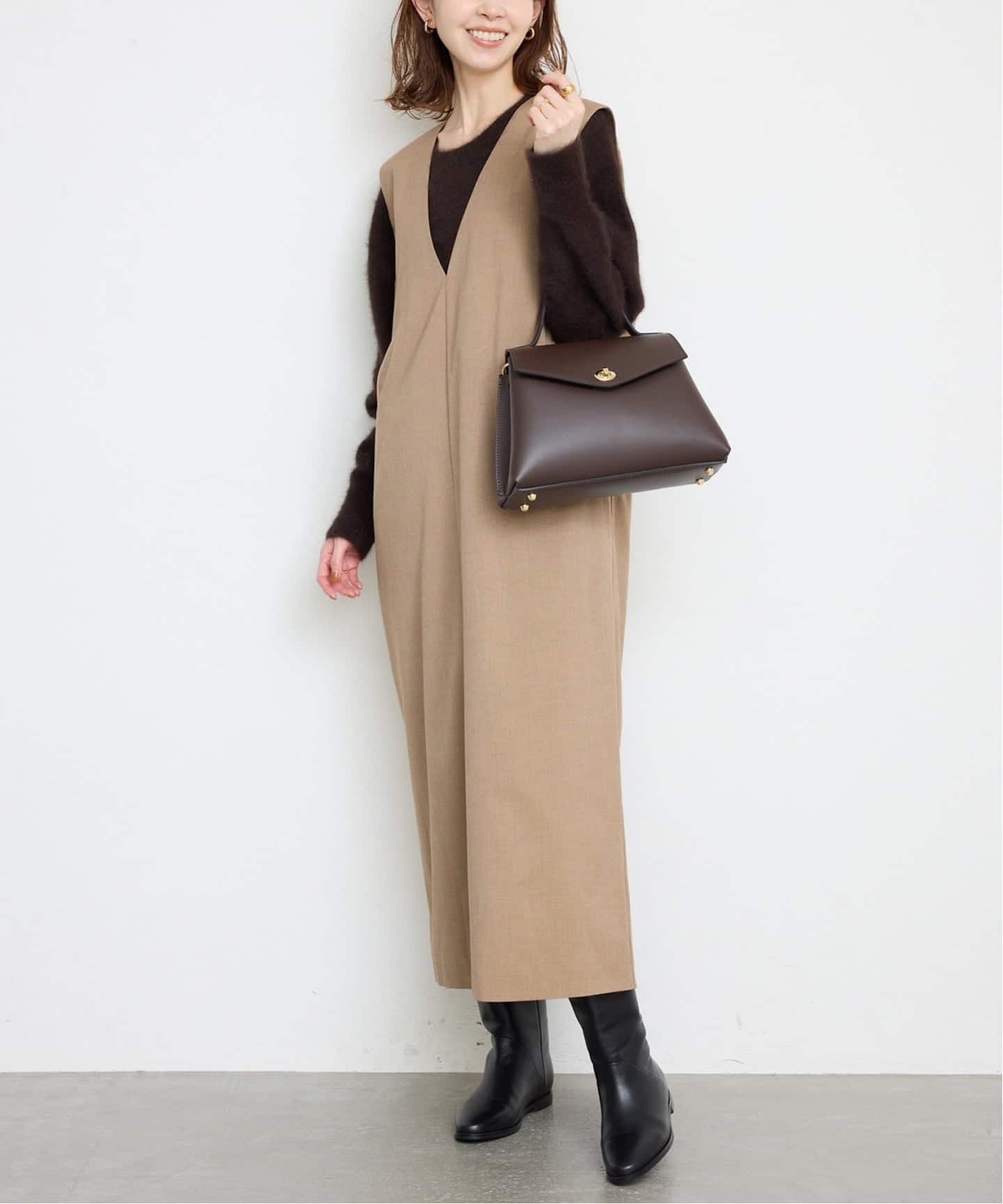 SLOBE IENA TR Vネックジャンパースカート TR Vネックジャンパースカート | スローブ イエナ(SLOBE IENA