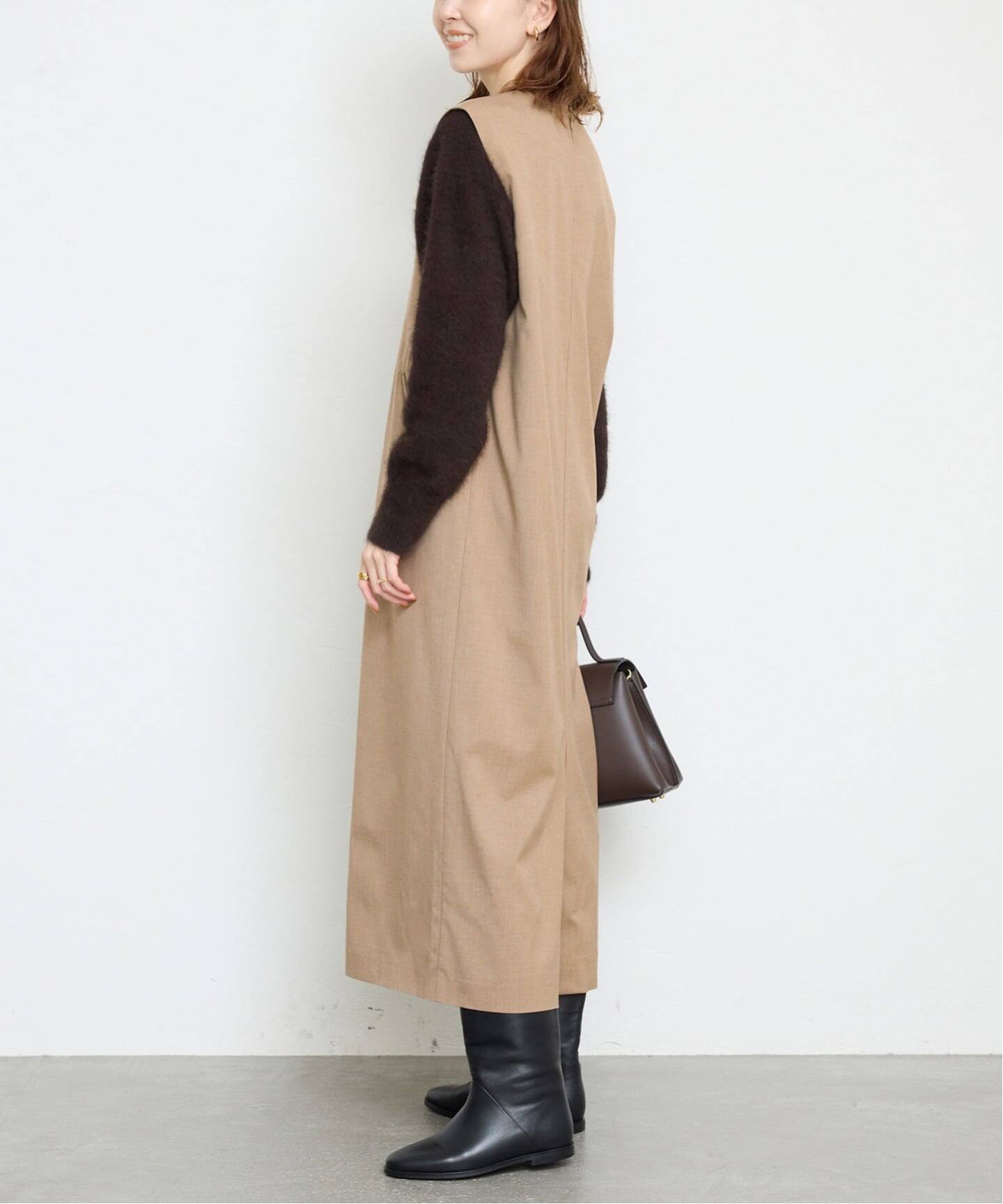 SLOBE IENA Uネックジャンパースカート 38 スローブ イエナ SLOBE IENA 《WEB限定/追加》TR Vネックジャンパー