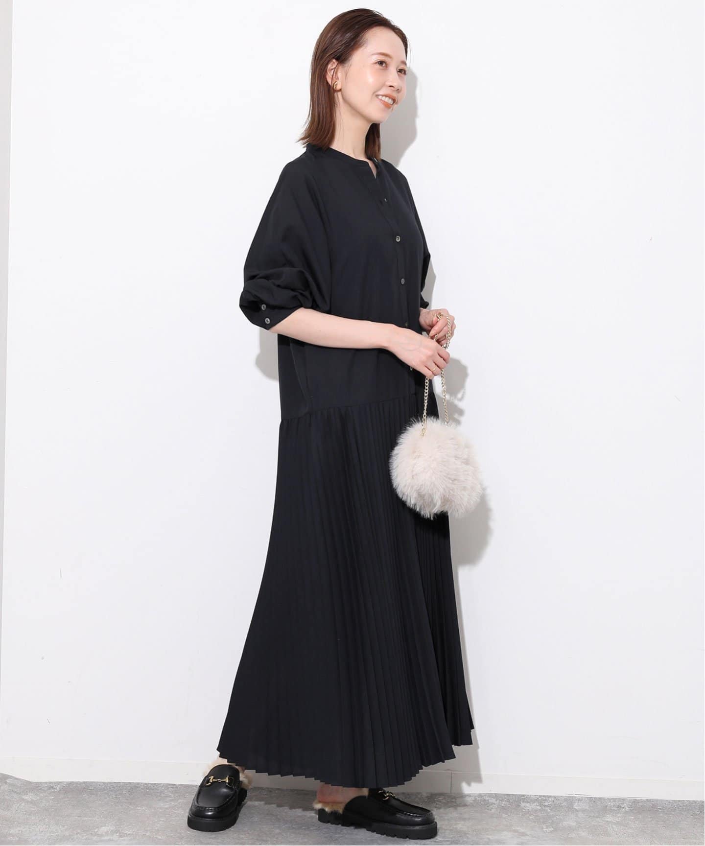 新品未使用タグ付 24年 SLOBE IENA スローブイエナ ロープリーツ