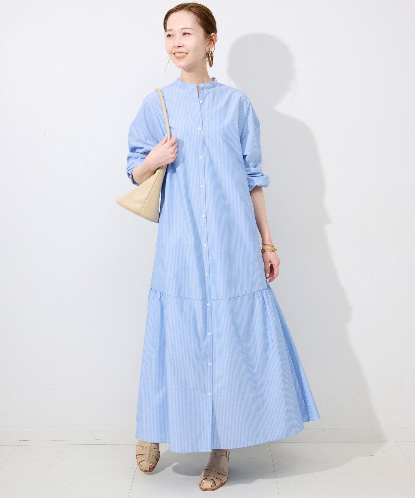 SLOBE IENA ティアードヘムシャツワンピ ティアードシャツワンピース（ワンピース）｜SLOBE IENA