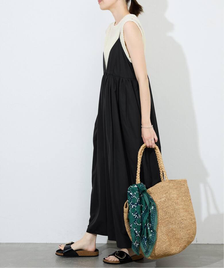 追加2予約》タフタギャザーキャミワンピース（ワンピース）｜SLOBE  