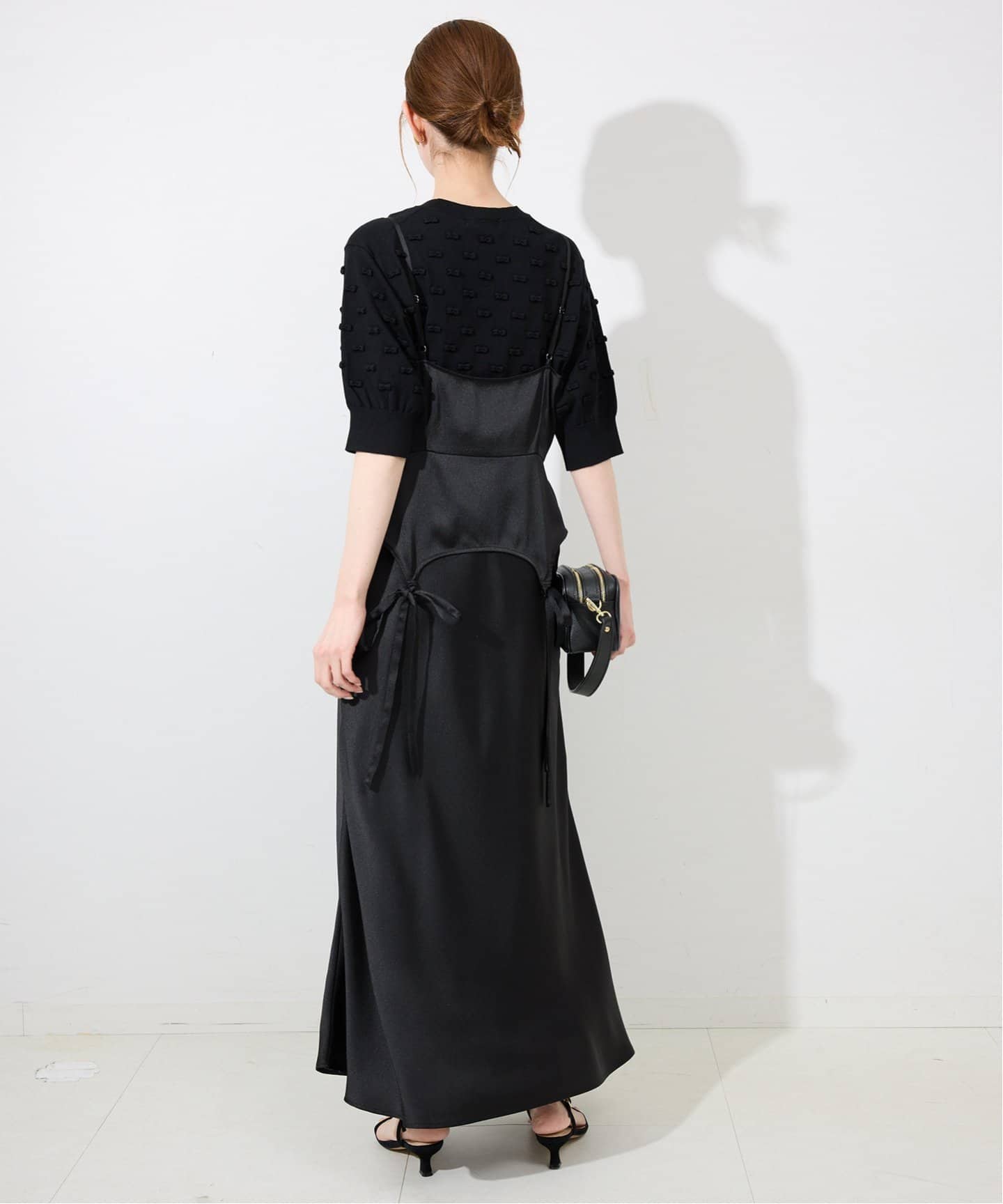 WEB/一部店舗限定》ribbon サテンキャミワンピース（ワンピース