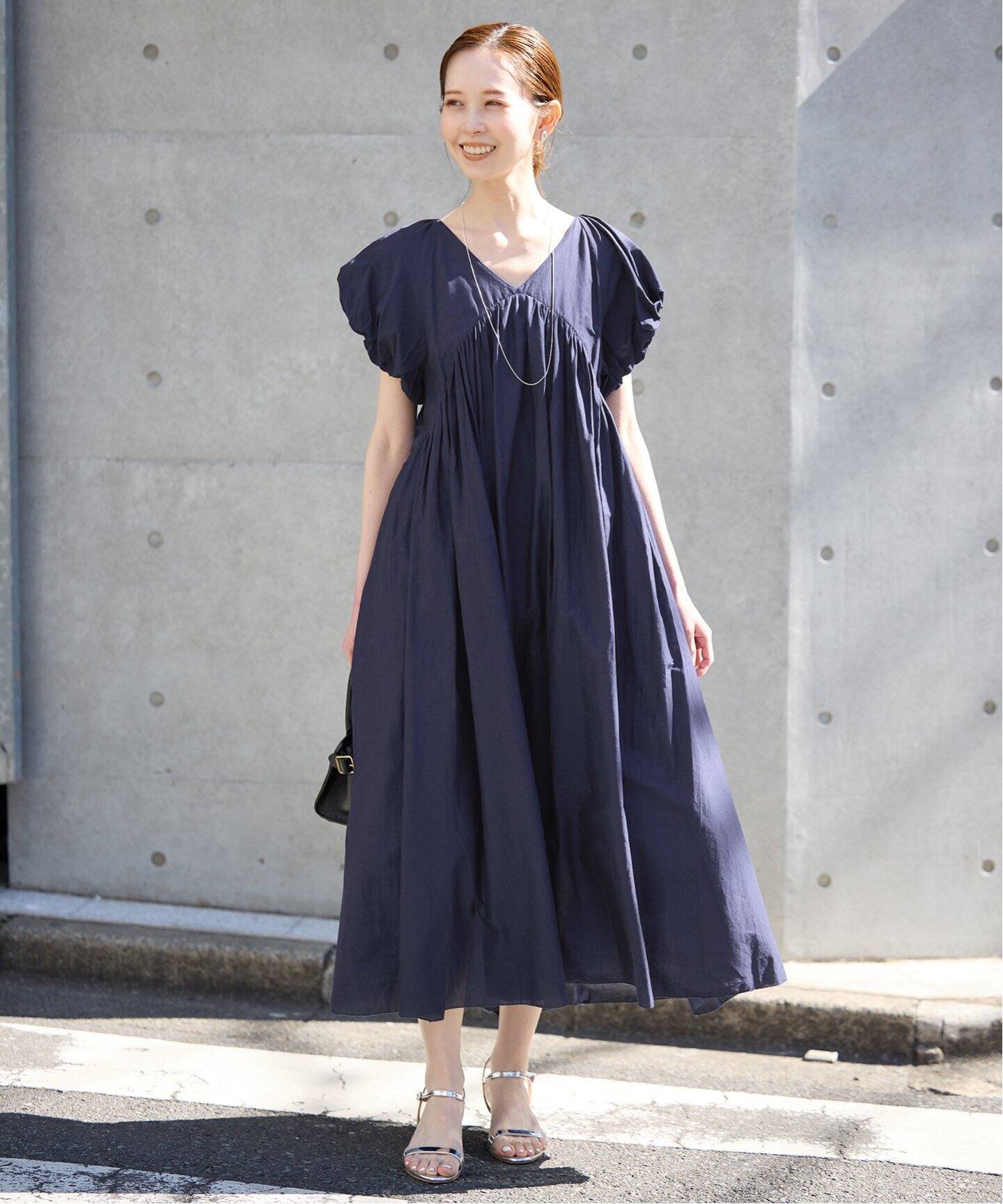 予約》コットンボイルバルーンワンピース（ワンピース）｜SLOBE IENA  