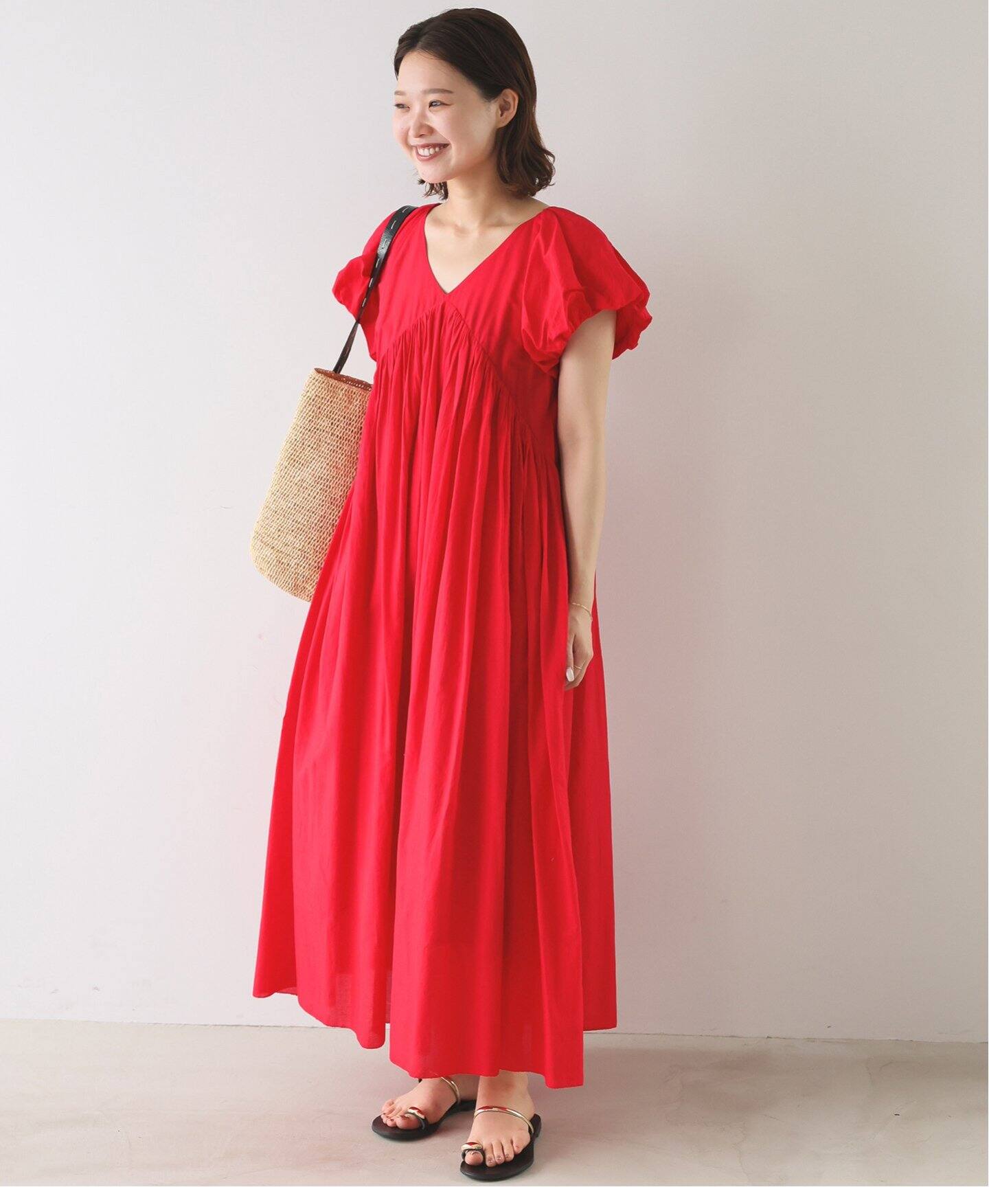 SLOBE IENA　コットンボイルバルーンワンピース コットンボイルバルーンワンピース（ワンピース）｜SLOBE IENA