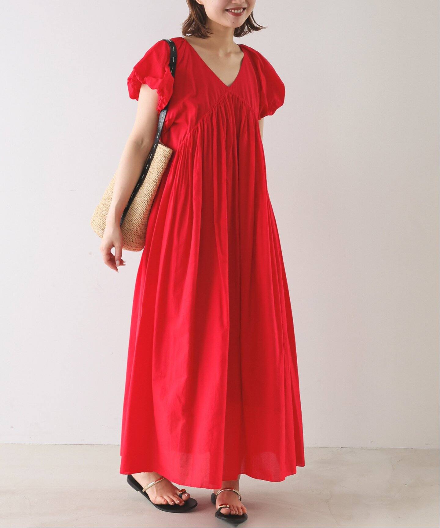 予約》コットンボイルバルーンワンピース（ワンピース）｜SLOBE IENA  