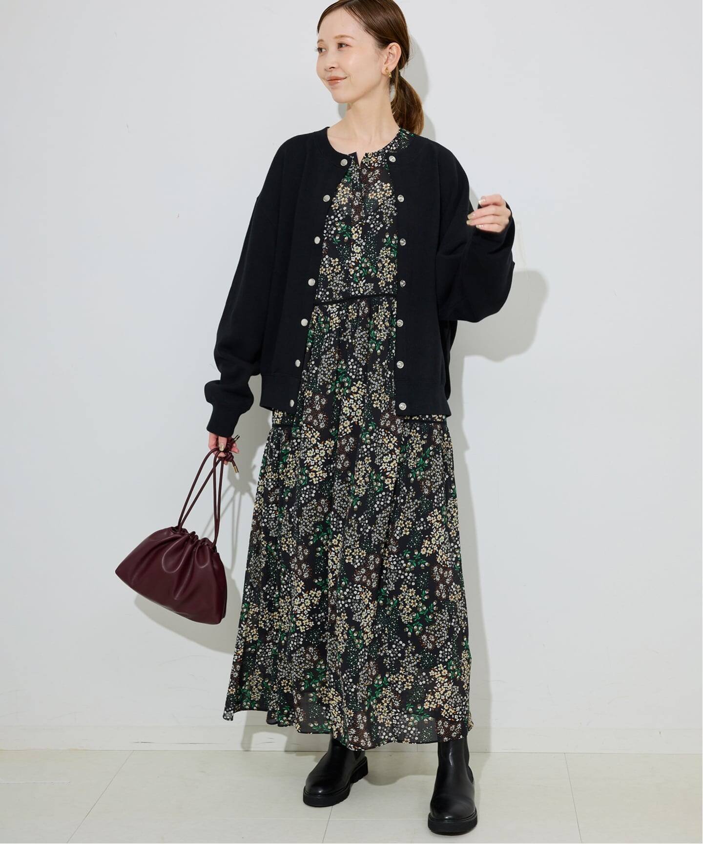 WEB限定/追加3》FLOWER PRINT ワンピース（ワンピース）｜SLOBE IENA