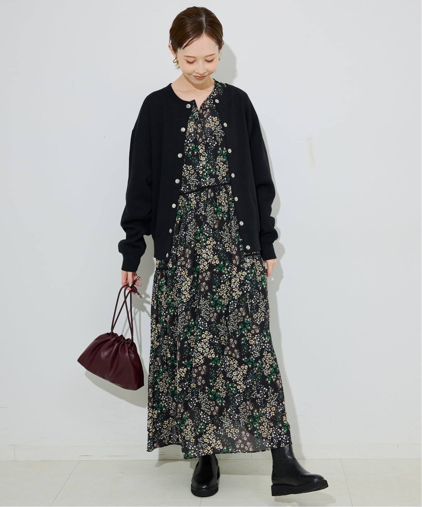 WEB限定/追加3》FLOWER PRINT ワンピース（ワンピース）｜SLOBE IENA