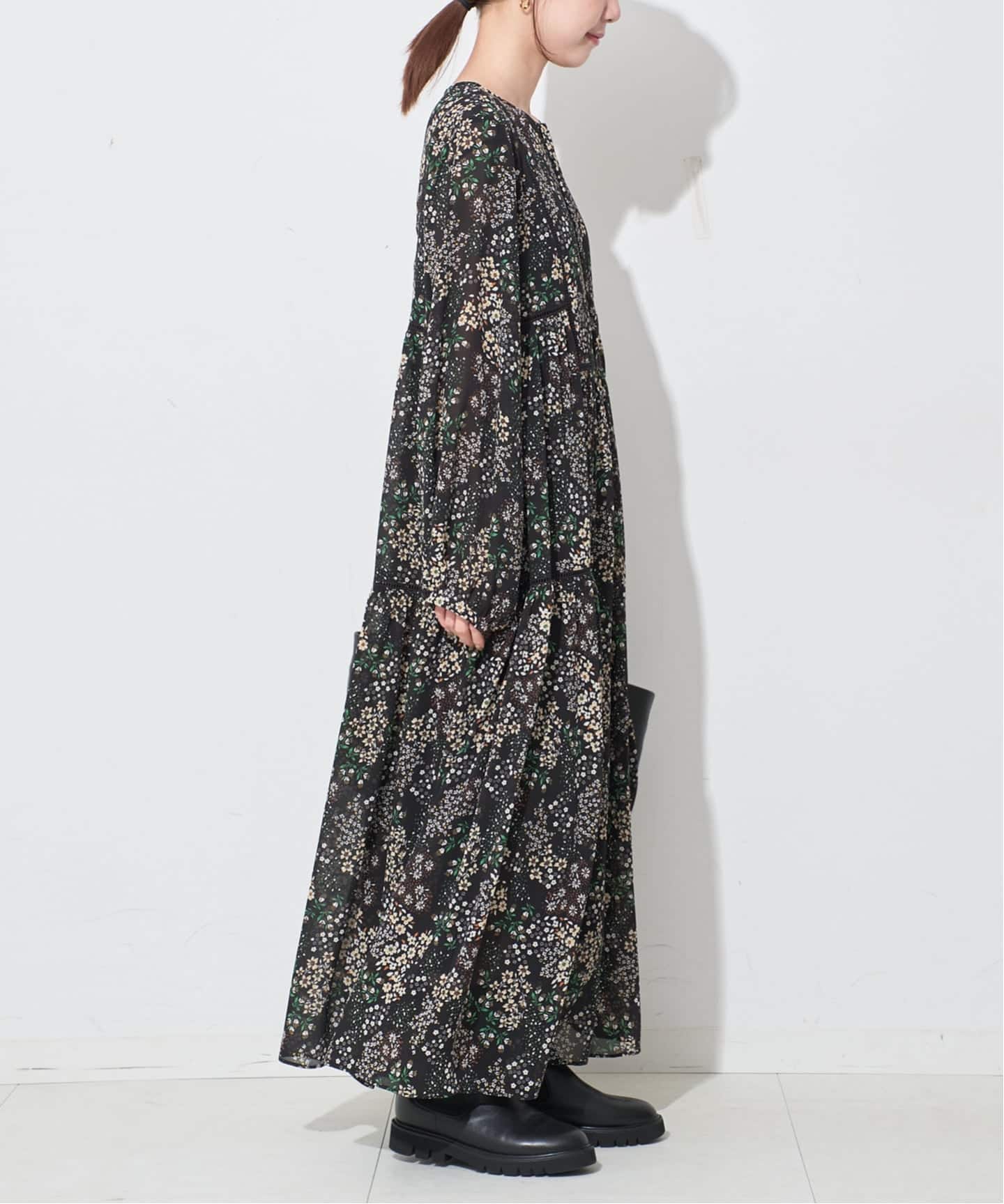 SLOBE IENA◾️FLOWER PRINT ワンピース SLOBE IENA｜《WEB限定/追加4予約》FLOWER PRINT ワンピース