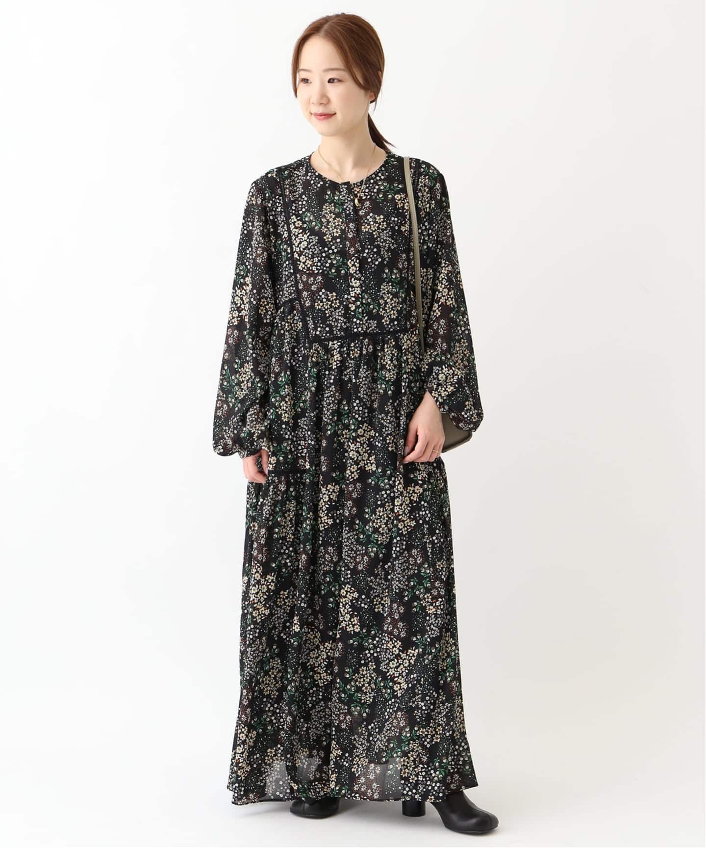 SLOBE IENA FLOWER PRINT ワンピース　Mサイズ WEB限定/追加2》FLOWER PRINT ワンピース（ワンピース）｜SLOBE IENA