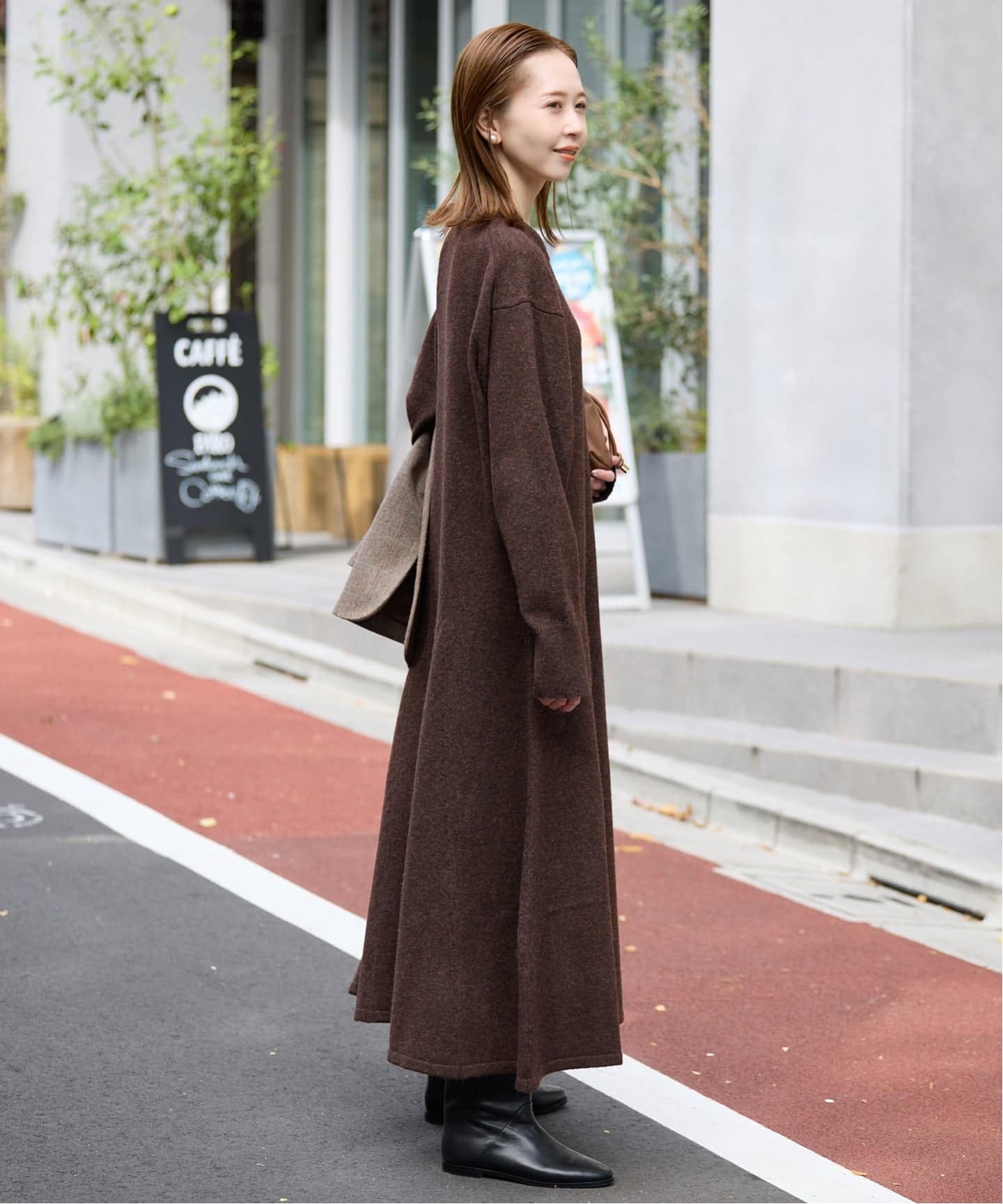 【新品未使用】SLOBE IENA フレアーニットワンピース フレアーニットワンピース（ワンピース）｜SLOBE IENA（スローブ
