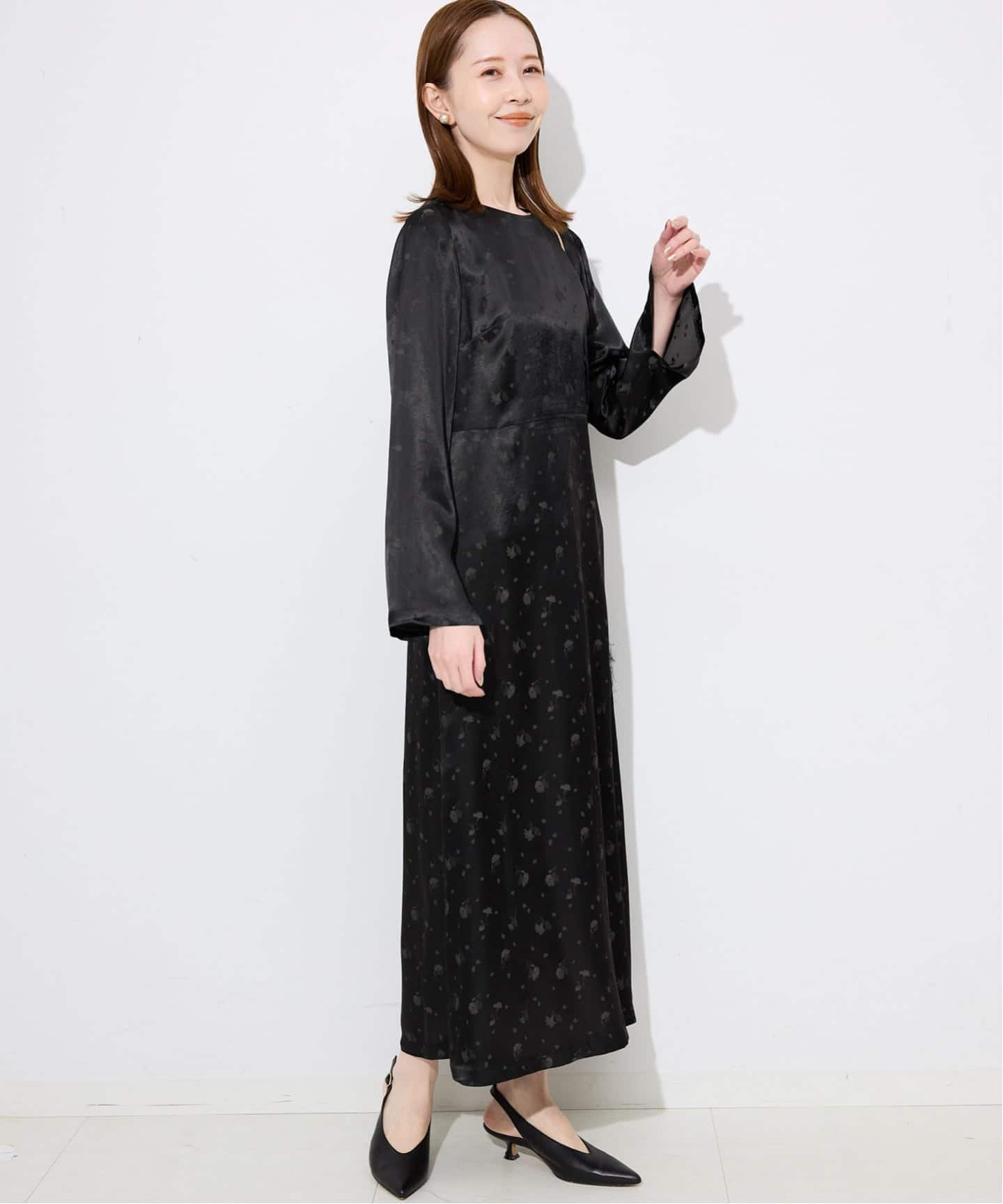 habi フラワージャガードドレス（ワンピース）｜SLOBE IENA（スローブ