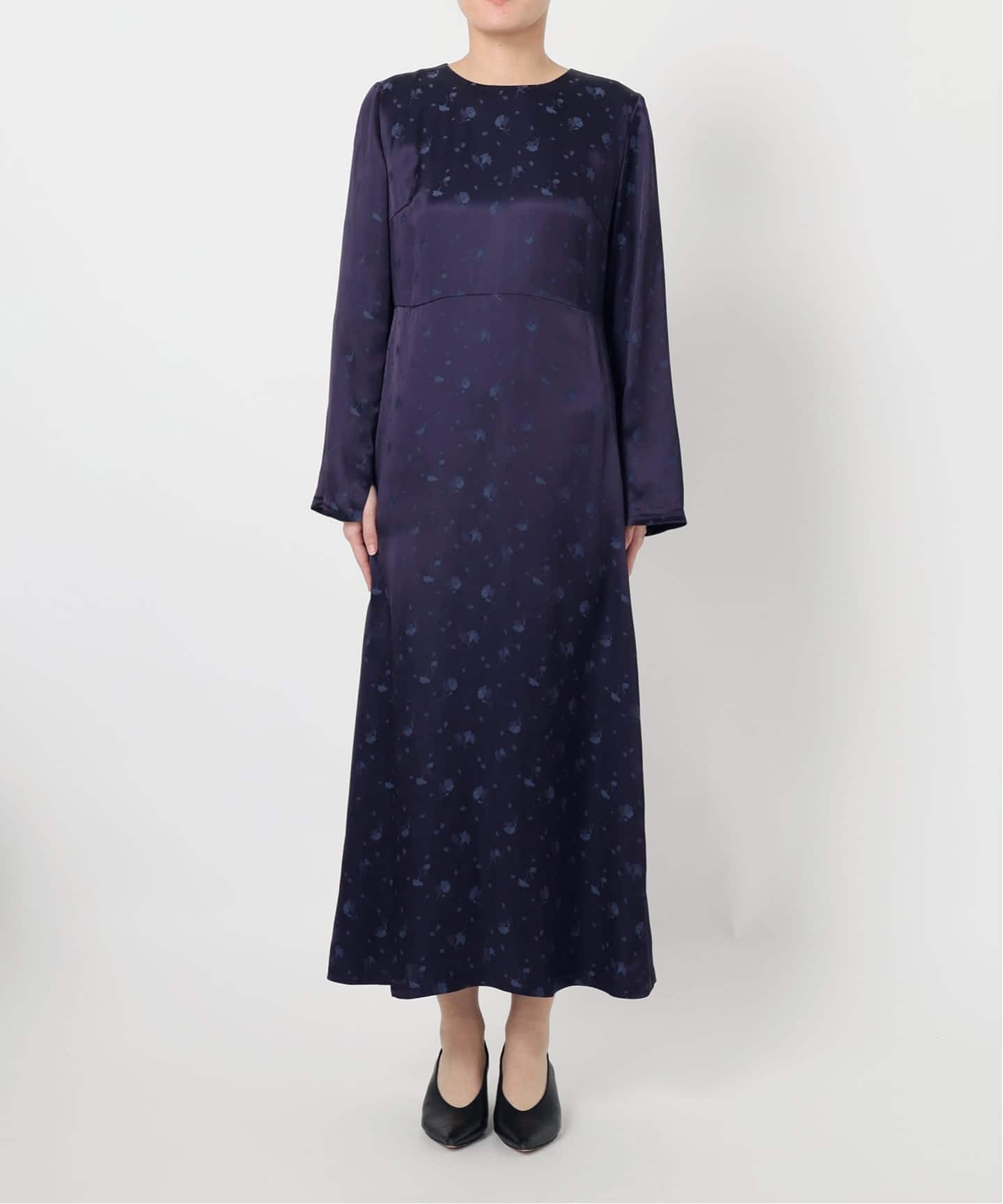 【NEW】スローブ イエナ（SLOBE IENA）/habi フラワージャガードドレス habi フラワージャガードドレス（ワンピース）｜SLOBE IENA（スローブ